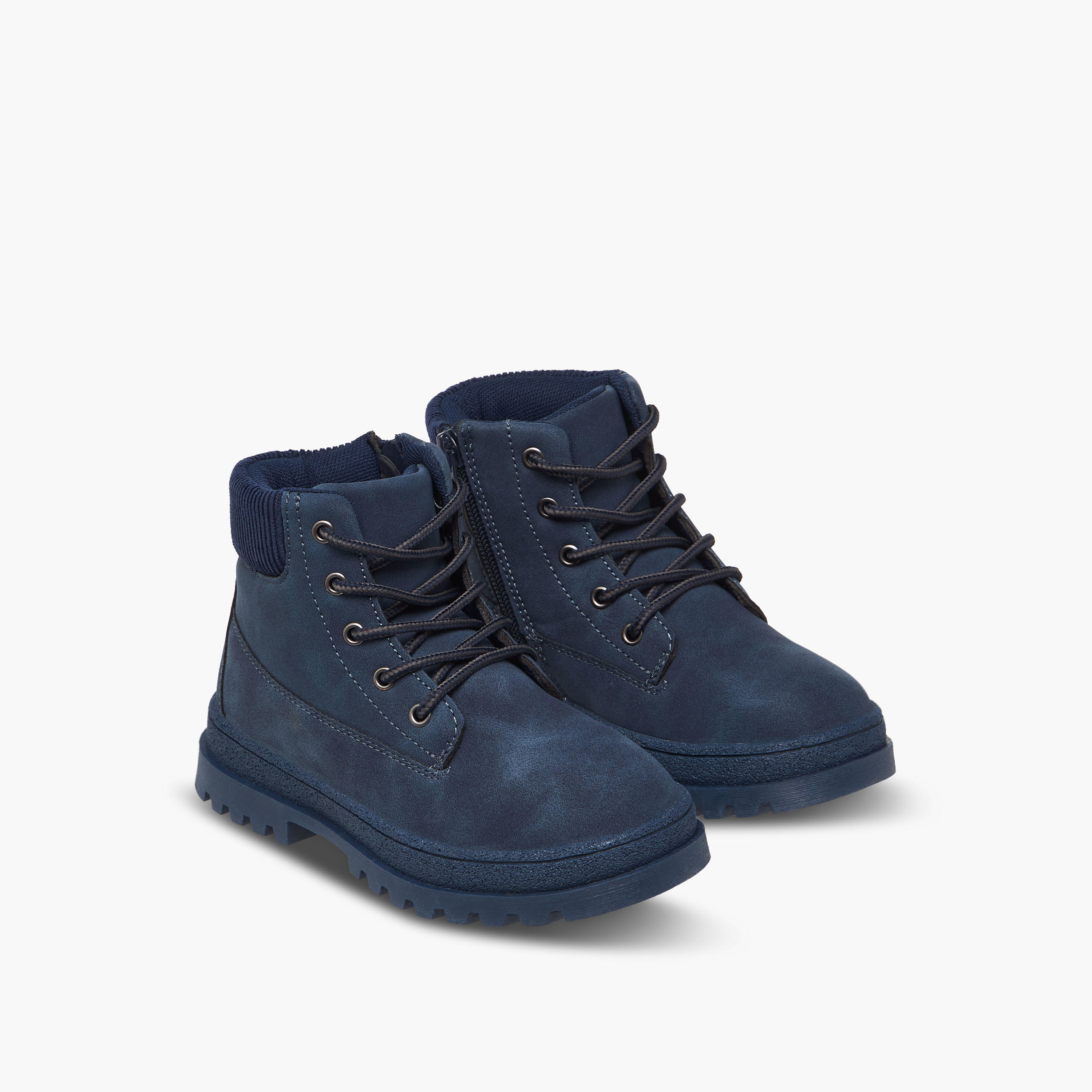 بوت طول الكاحل برباط إغلاق للأولاد من إل بي إل من شو إكسبريس-boys-shoes-boots-image-1