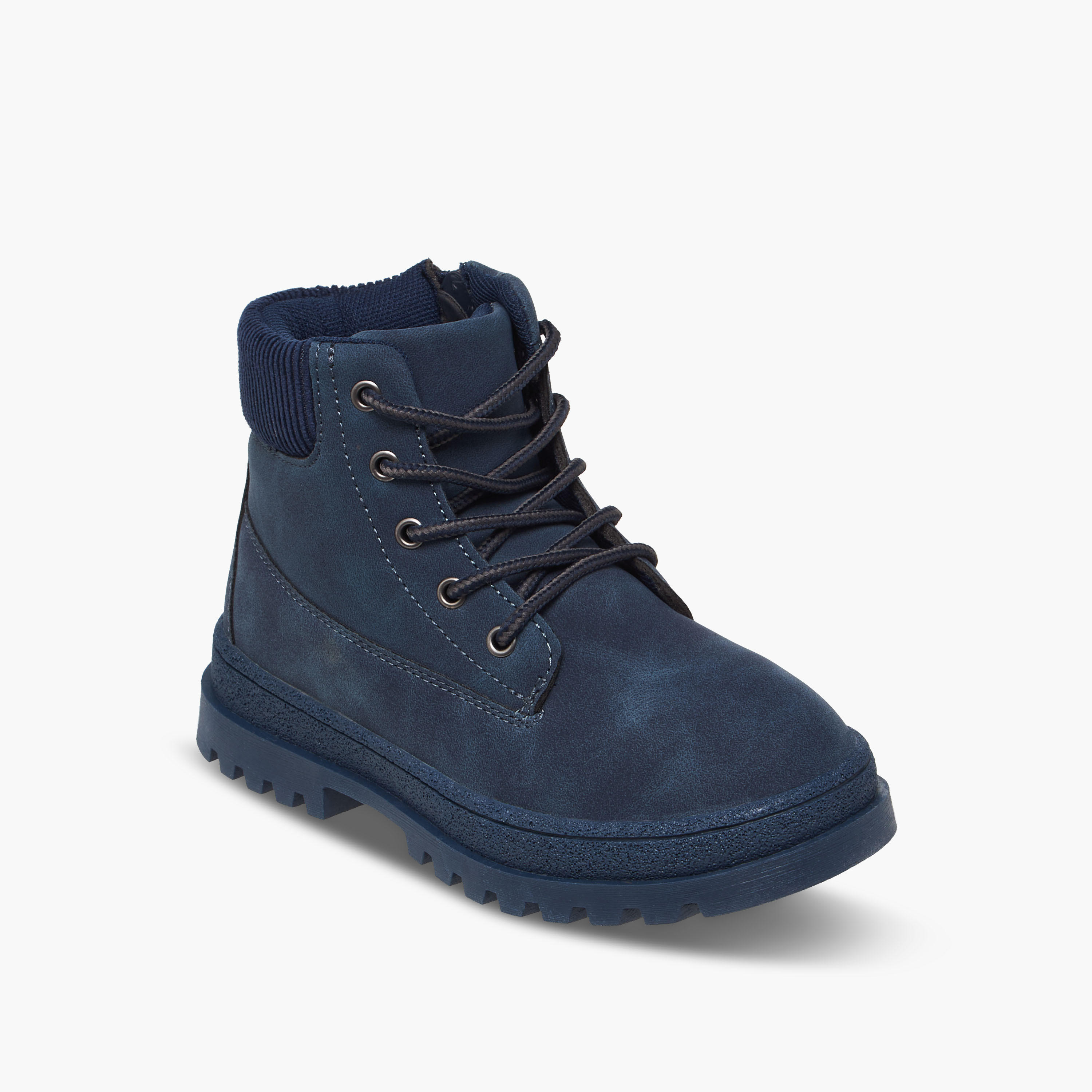 بوت طول الكاحل برباط إغلاق للأولاد من إل بي إل من شو إكسبريس-boys-shoes-boots-image-2