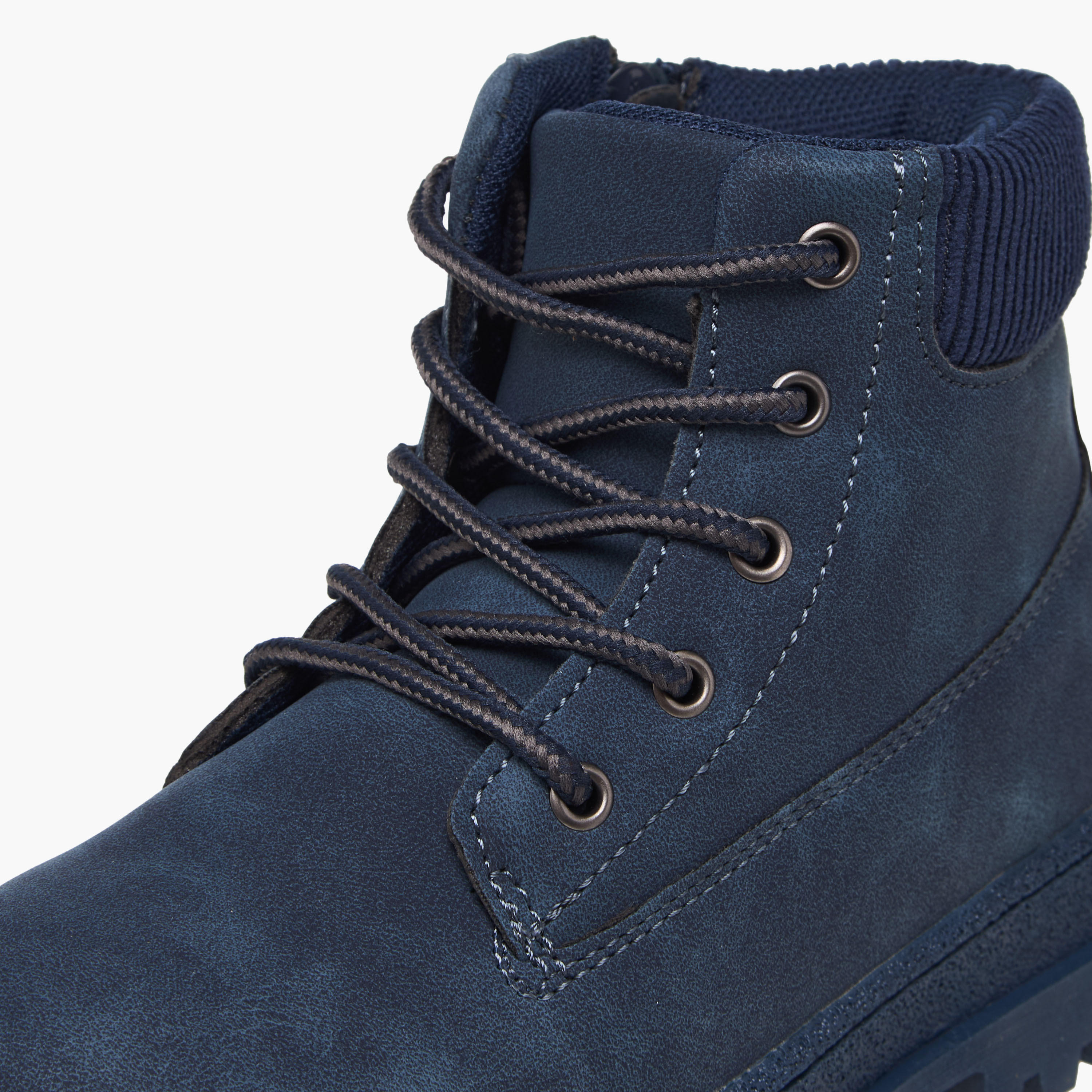 بوت طول الكاحل برباط إغلاق للأولاد من إل بي إل من شو إكسبريس-boys-shoes-boots-image-4