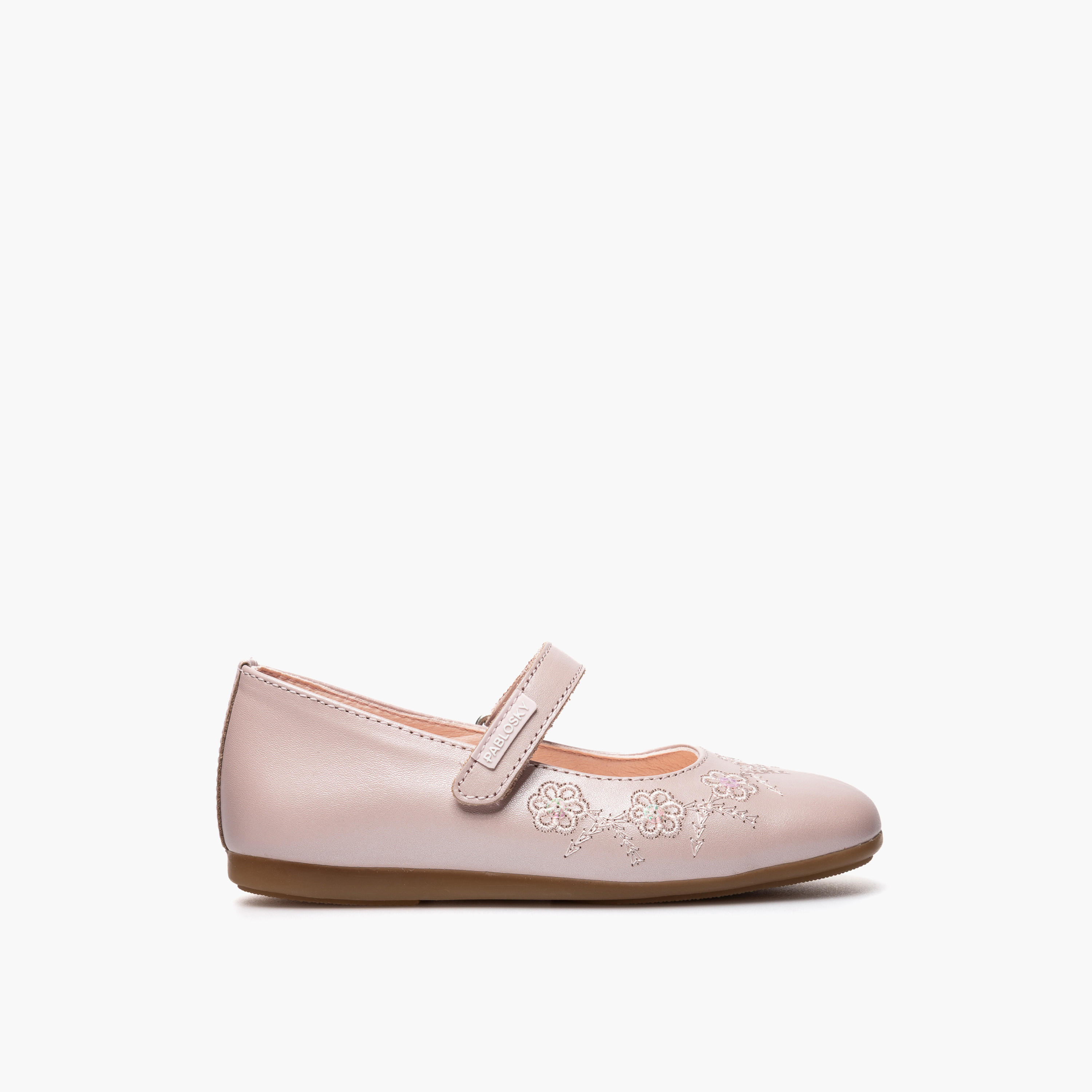 حذاء ماري جين جلد بشريط إغلاق لاصق للبنات من بابلوسكي-girls-shoes-maryjanes-image-2