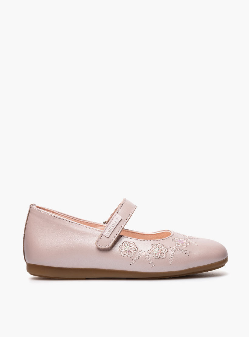 حذاء ماري جين جلد بشريط إغلاق لاصق للبنات من بابلوسكي-girls-shoes-maryjanes-image-2