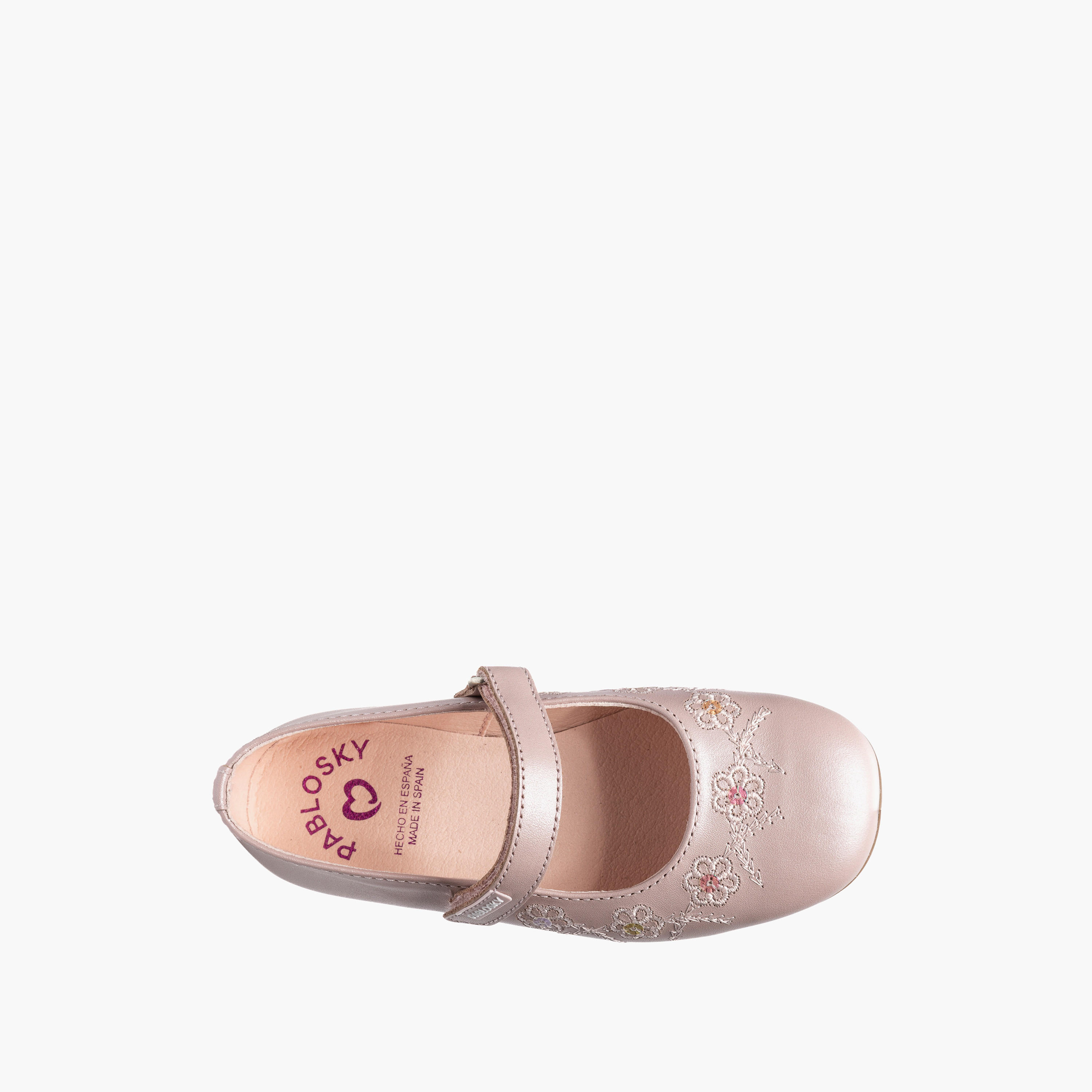 حذاء ماري جين جلد بشريط إغلاق لاصق للبنات من بابلوسكي-girls-shoes-maryjanes-image-4