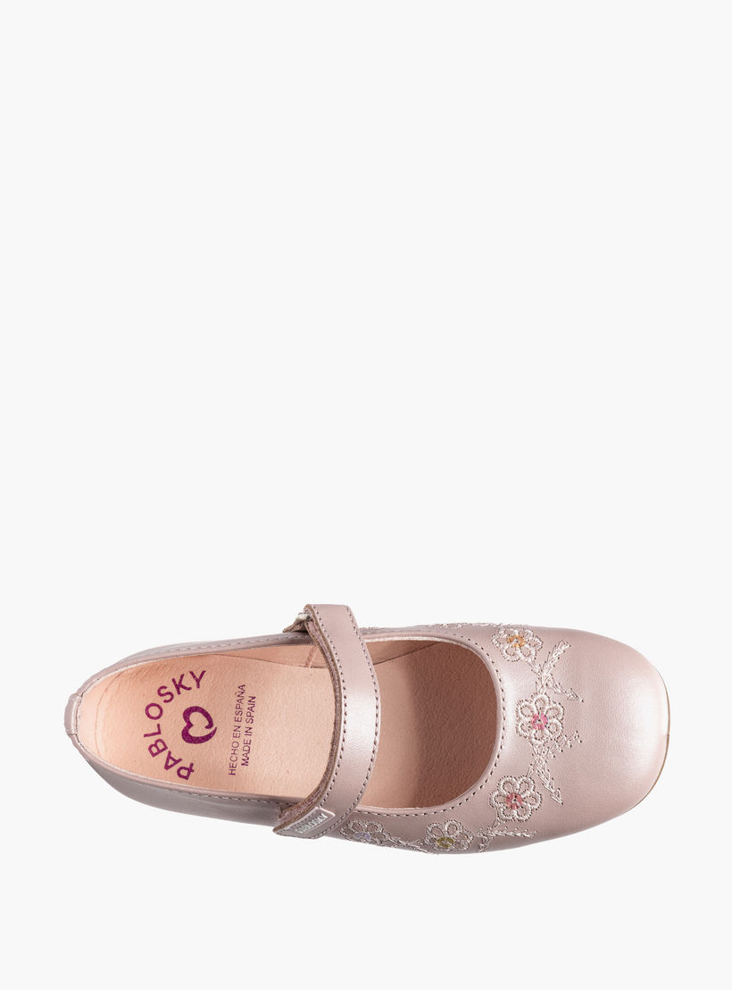 حذاء ماري جين جلد بشريط إغلاق لاصق للبنات من بابلوسكي-girls-shoes-maryjanes-image-4
