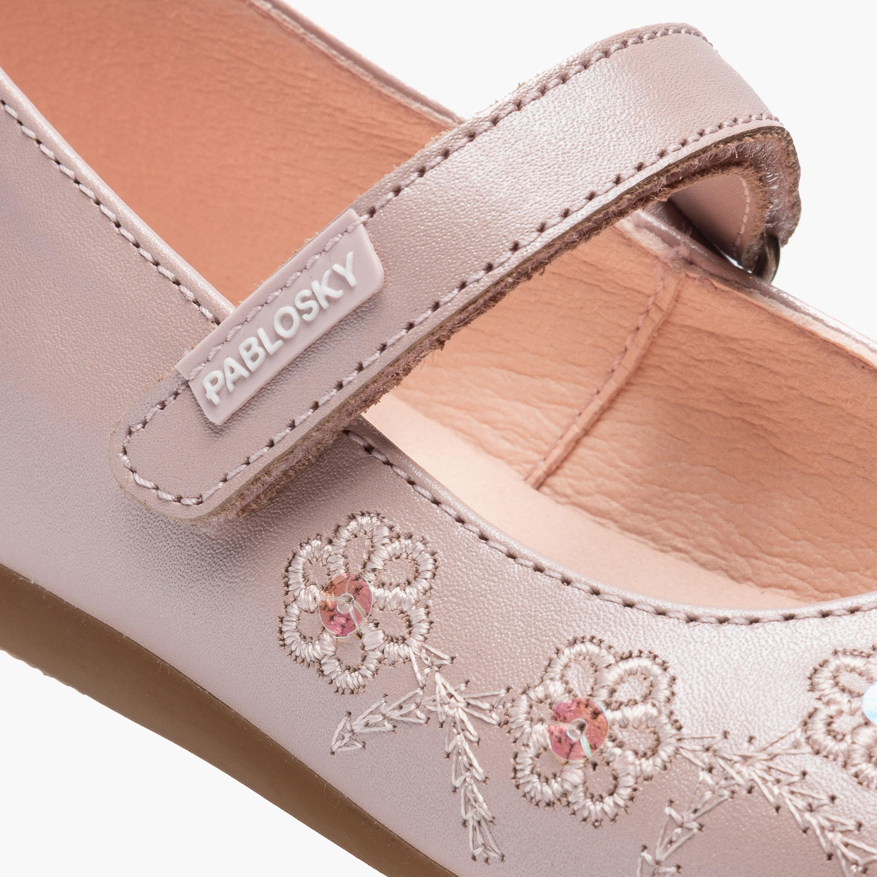 حذاء ماري جين جلد بشريط إغلاق لاصق للبنات من بابلوسكي-girls-shoes-maryjanes-image-7