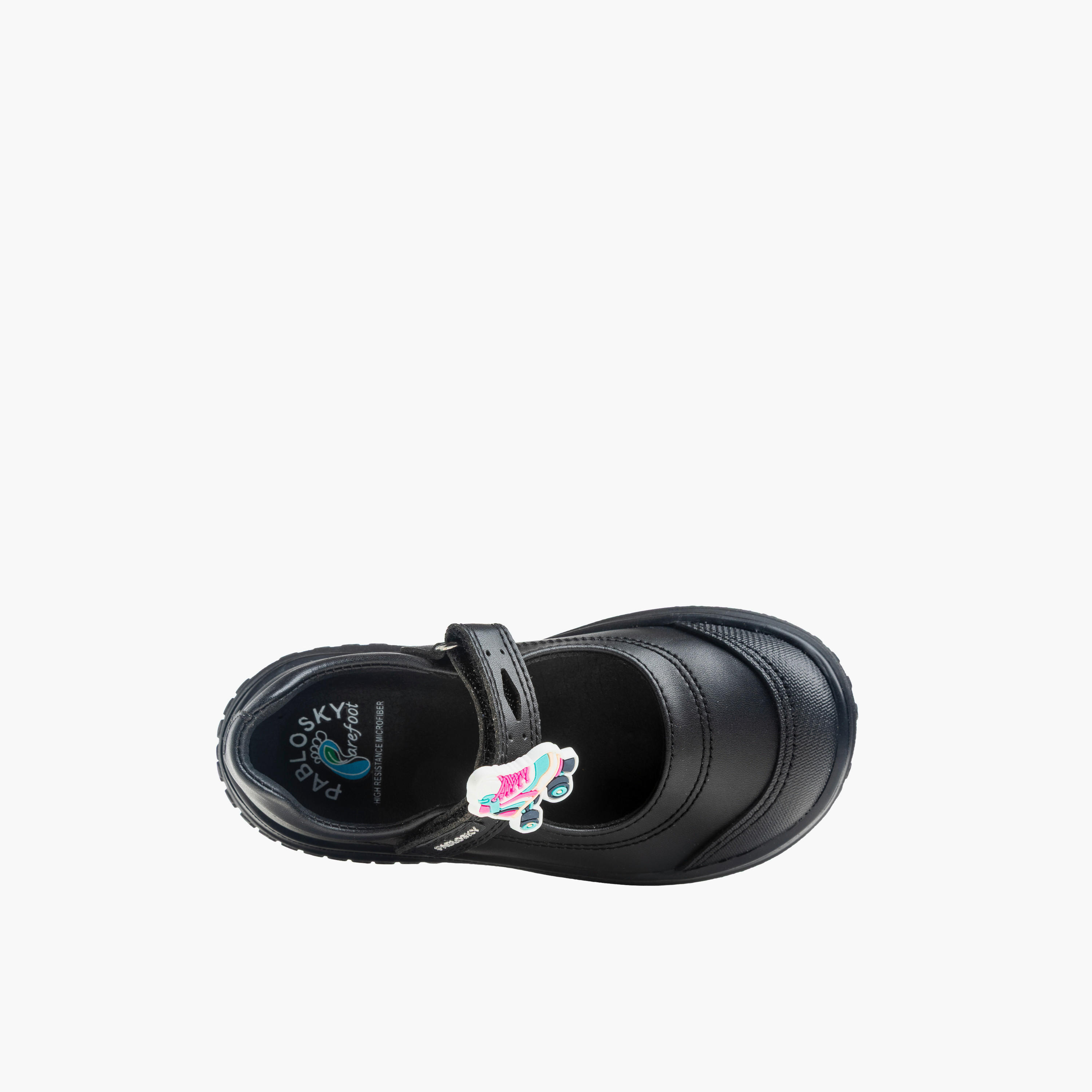 حذاء ماري جين مدرسي مزخرف بشريط إغلاق لاصق للبنات من بابلوسكي-girls-shoes-maryjanes-image-3