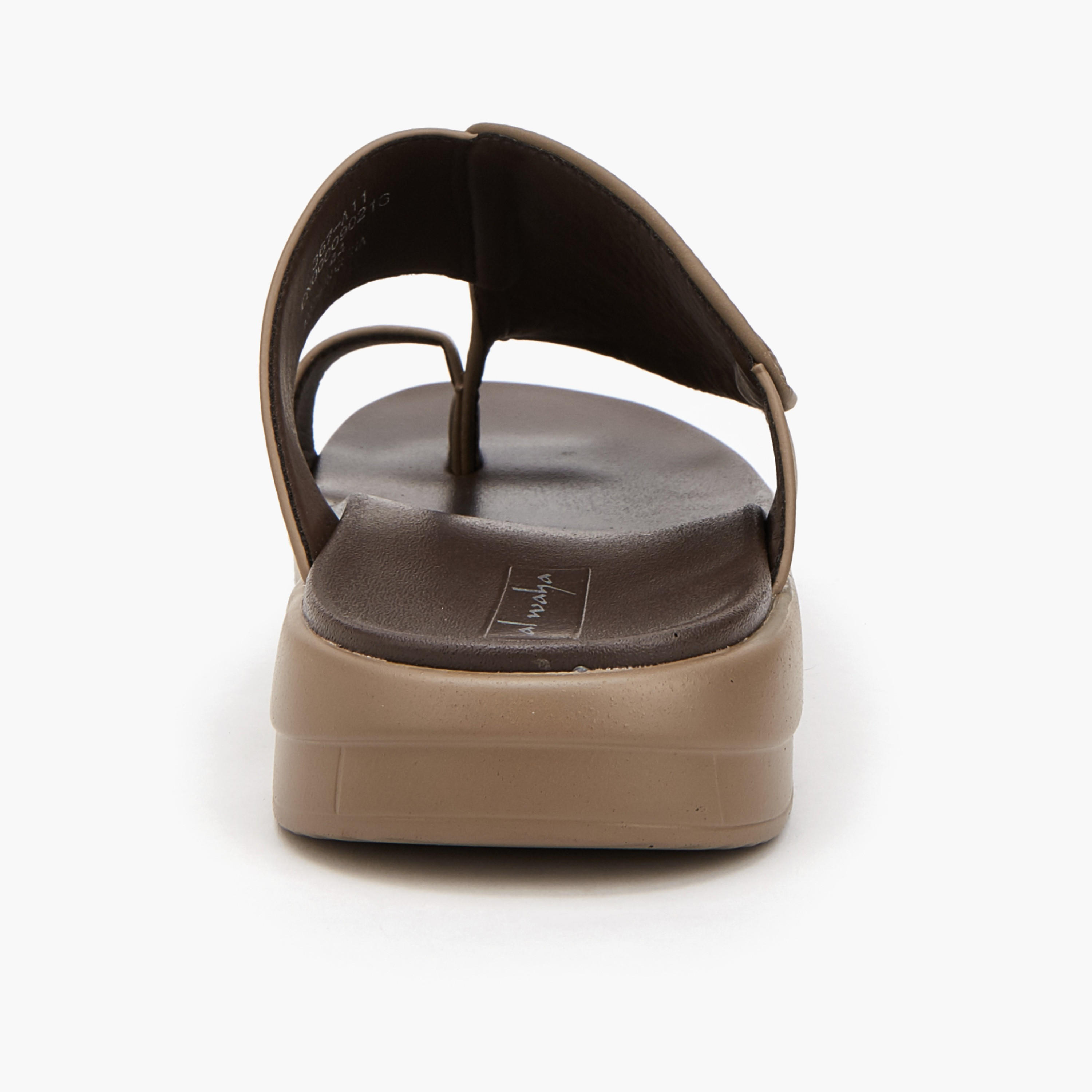 Al Waha Men Textured Arabic Sandals-men-shoes-sandals-image-4