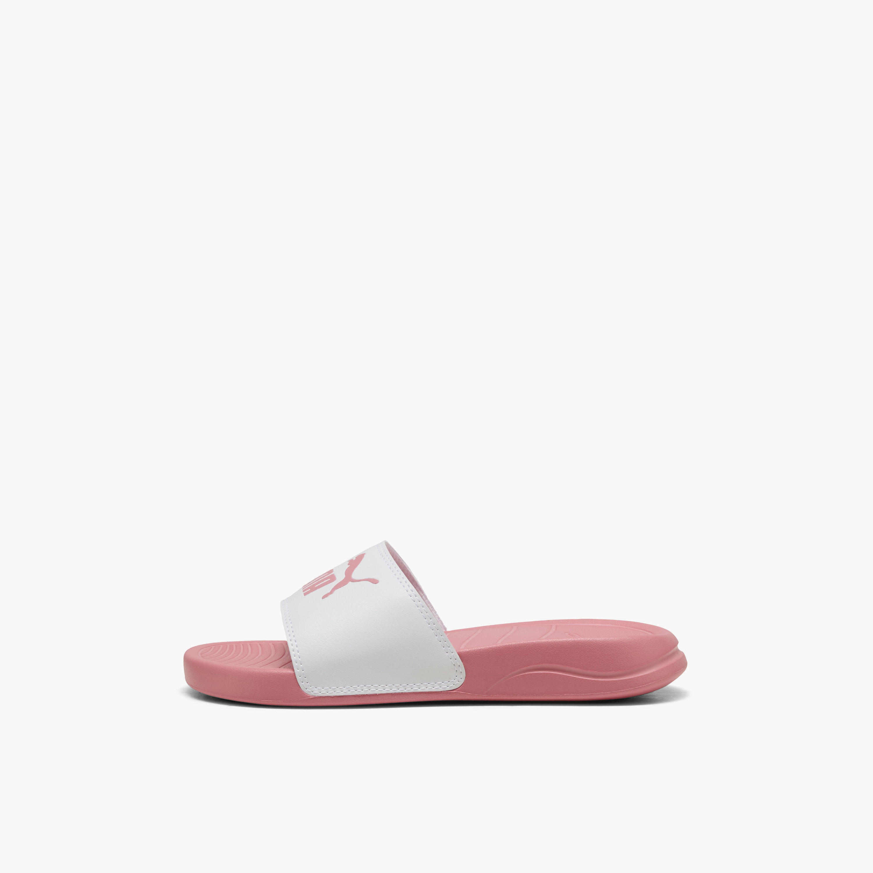 Puma Girls Popcat 20 Logo Print Slides-girls-shoes-flipflopsandslides-image-4