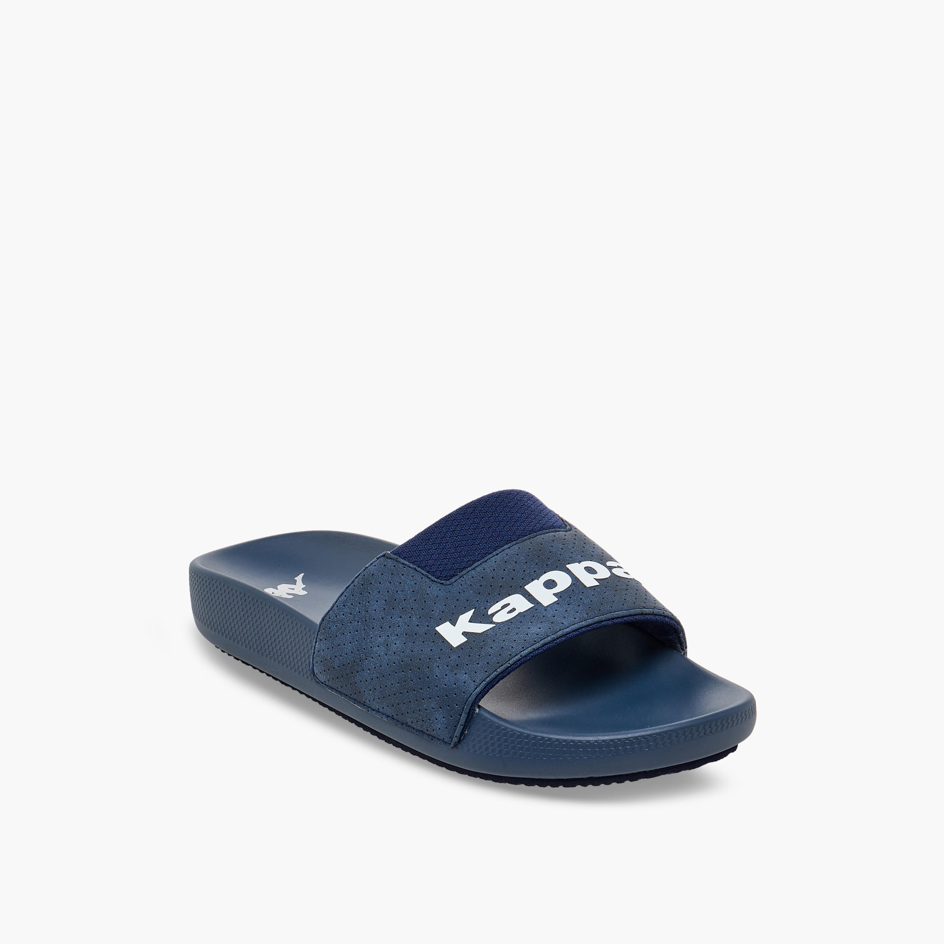 Kappa Men Logo Print Slides-men-shoes-flipflopsandslides-image-3