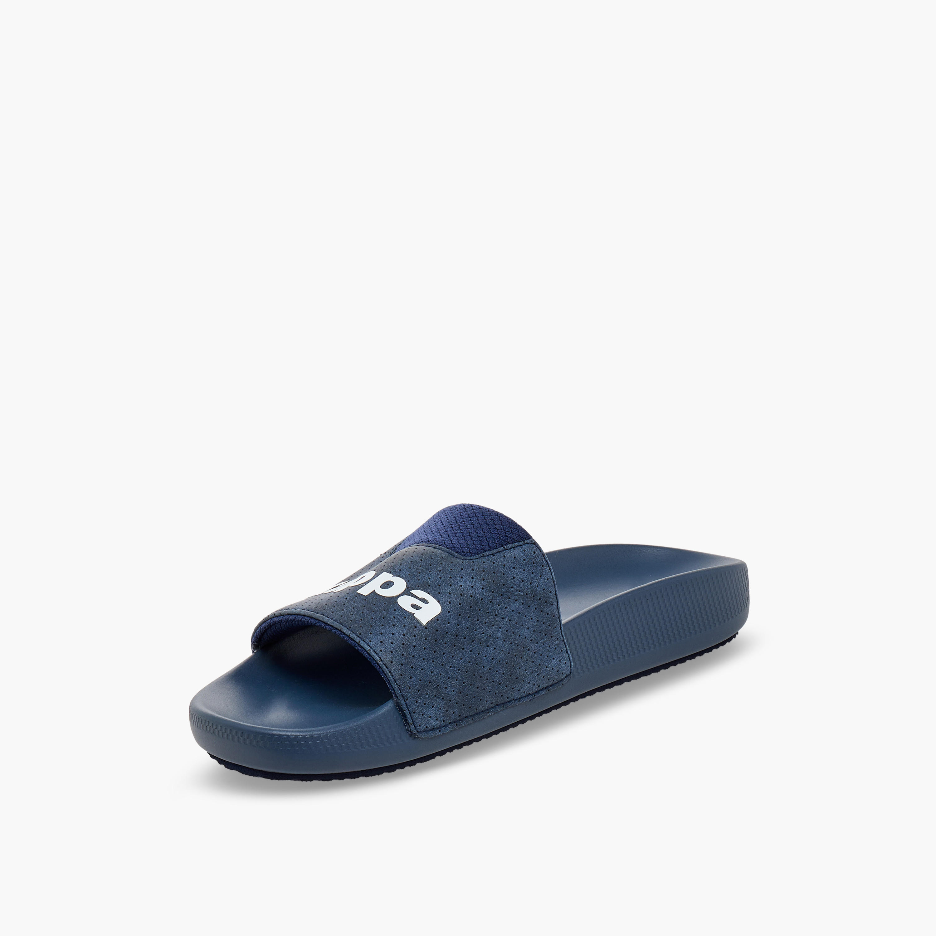 Kappa Men Logo Print Slides-men-shoes-flipflopsandslides-image-5