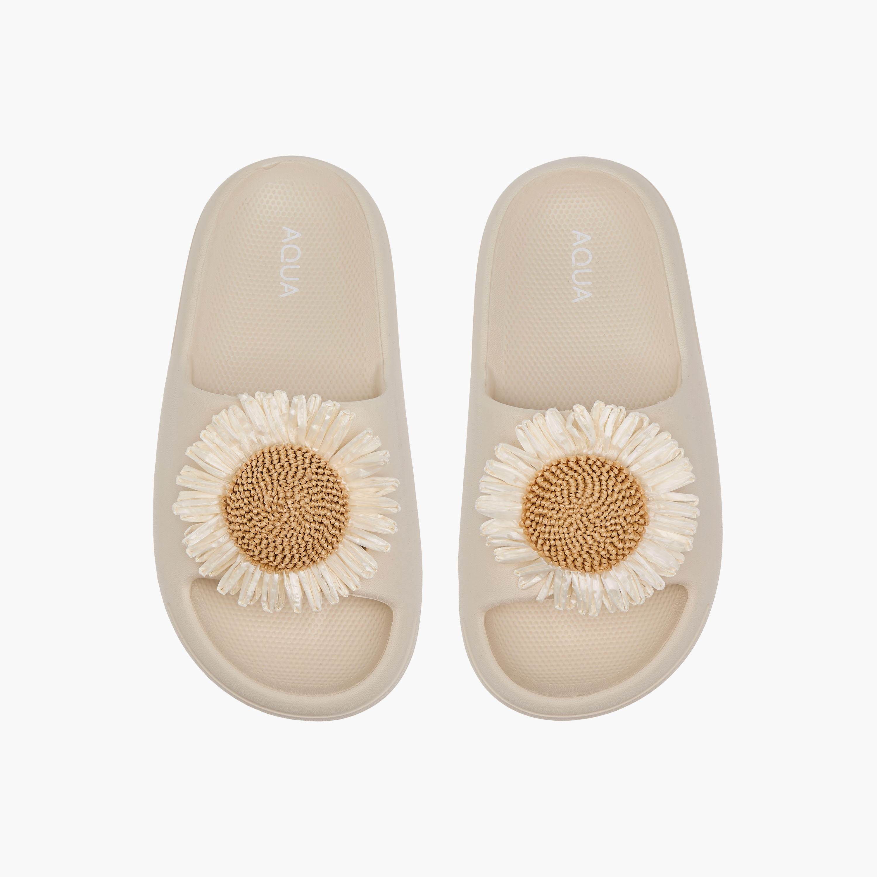 شبشب سهل الارتداء بزينة أزهار من أكوا-girls-shoes-flipflopsandslides-image-1