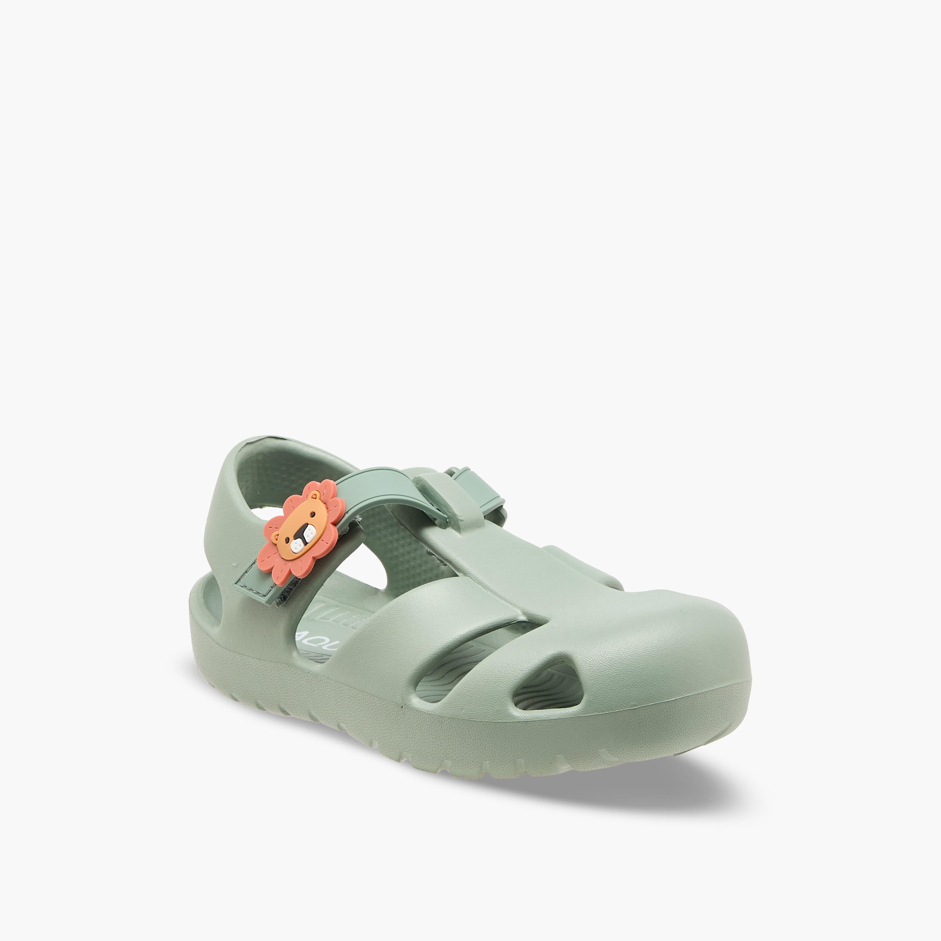 صندل صياد بشريط إغلاق لاصق وزينة أسد للأولاد من أكوا-boys-shoes-sandals-image-2