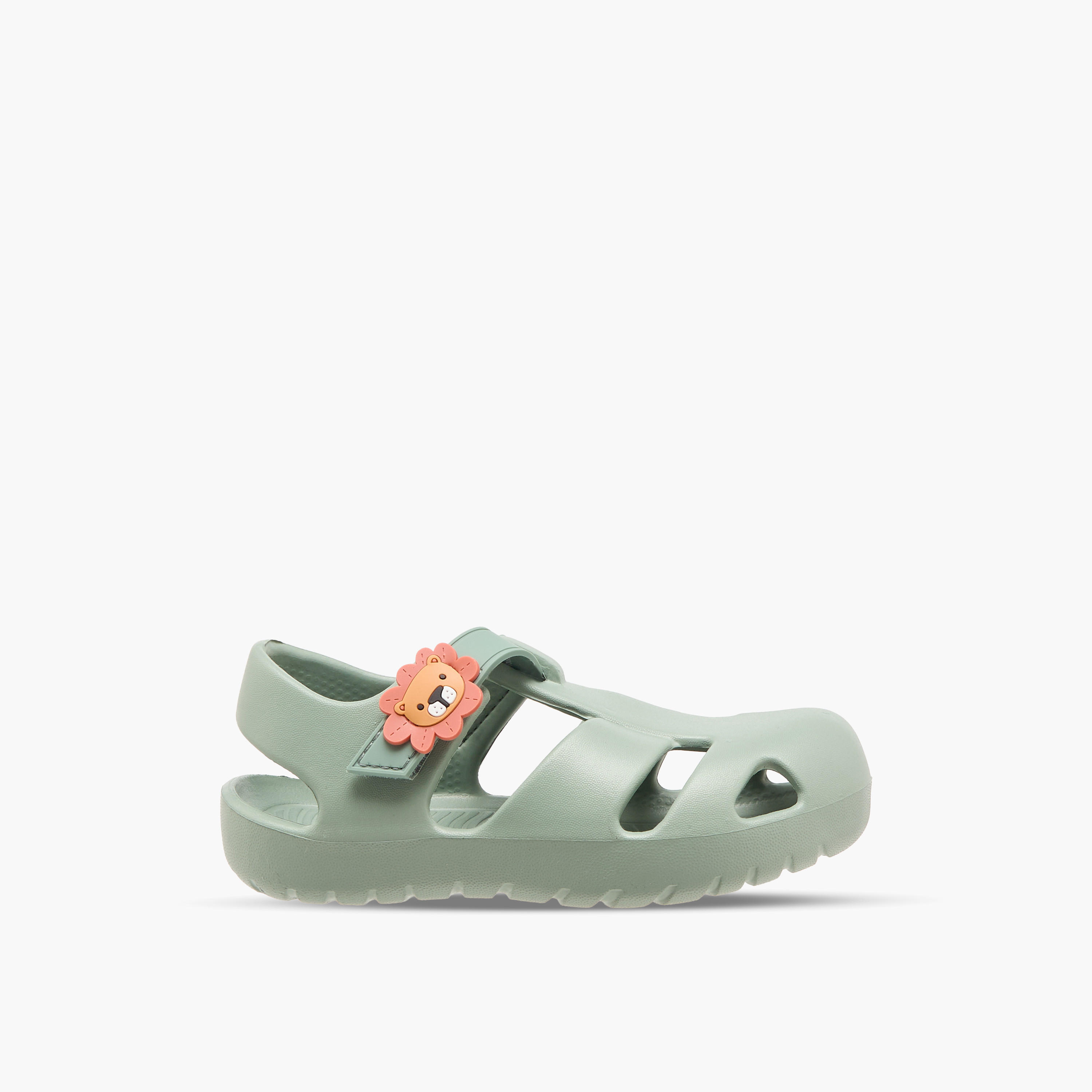 صندل صياد بشريط إغلاق لاصق وزينة أسد للأولاد من أكوا-boys-shoes-sandals-image-3