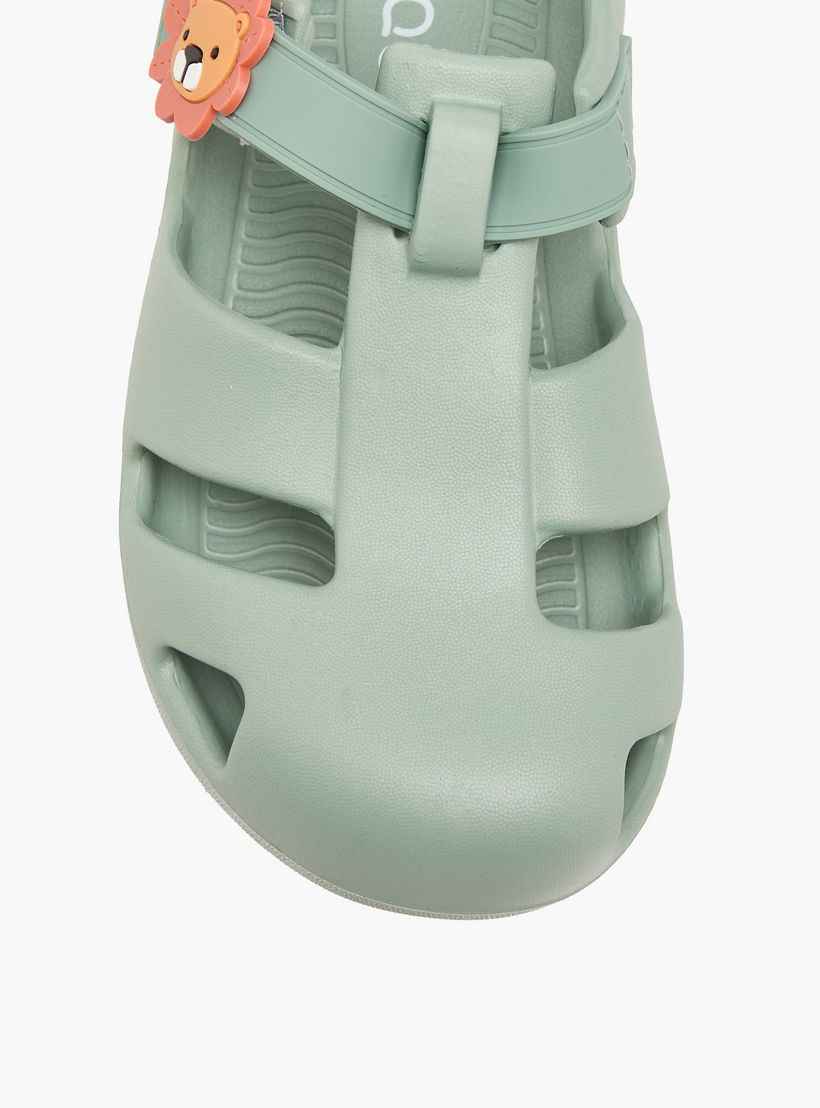 صندل صياد بشريط إغلاق لاصق وزينة أسد للأولاد من أكوا-boys-shoes-sandals-image-4