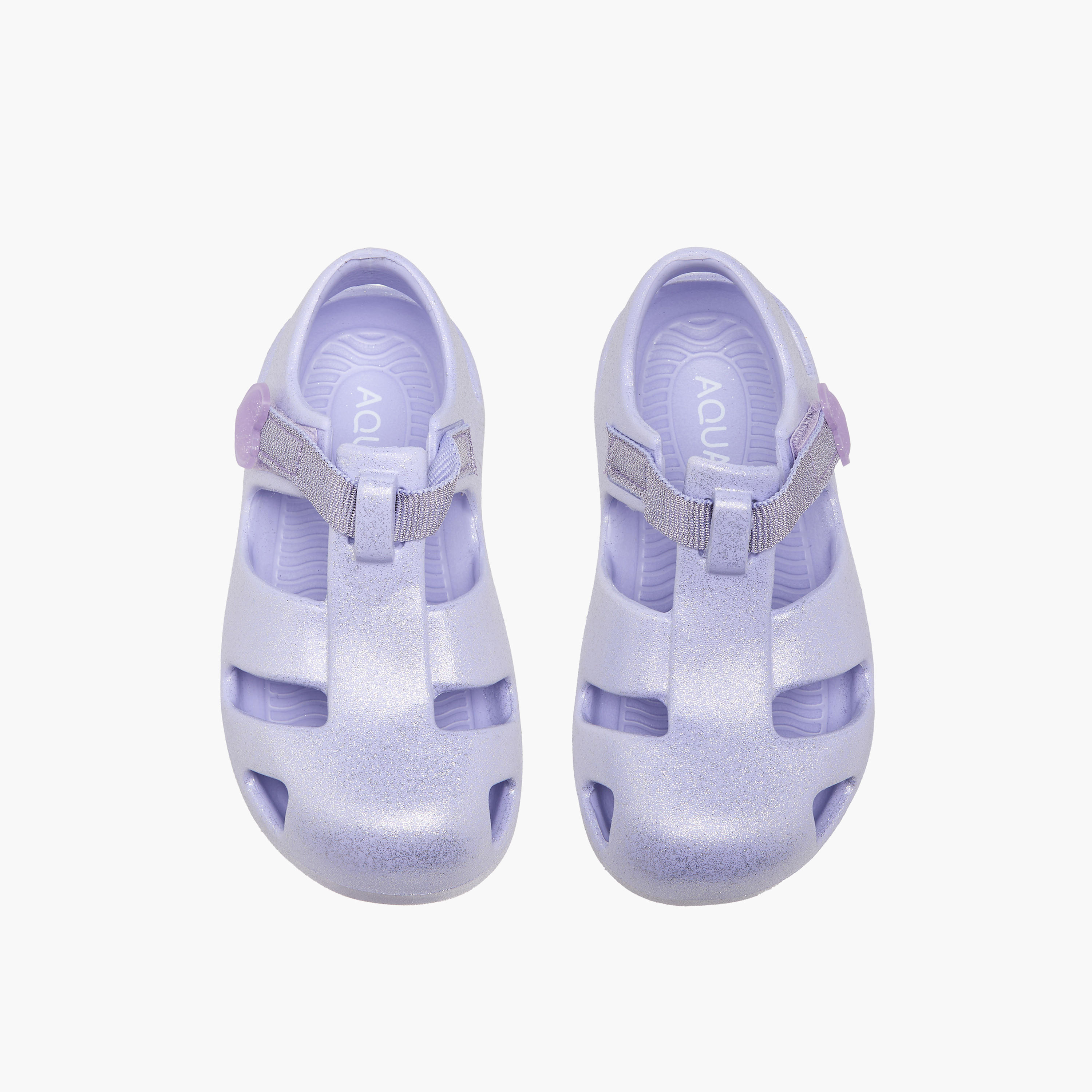 صندل صياد بشريط إغلاق وزخارف قلب للبنات من أكوا-girls-shoes-sandals-image-1