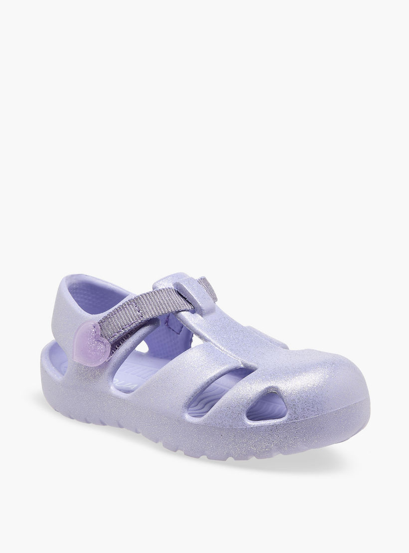 صندل صياد بشريط إغلاق وزخارف قلب للبنات من أكوا-girls-shoes-sandals-image-2