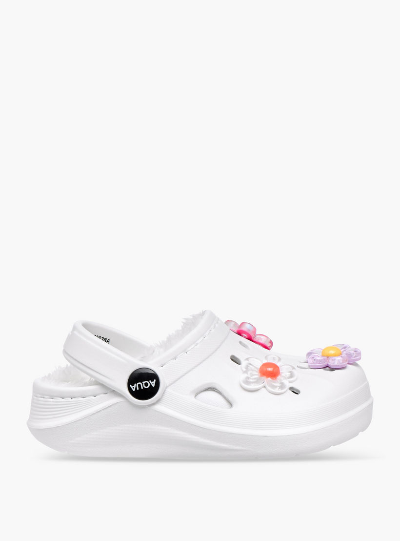 صندل كلوج بحزام خلفي وزينة زهرية من أكوا-girls-shoes-sandals-image-3
