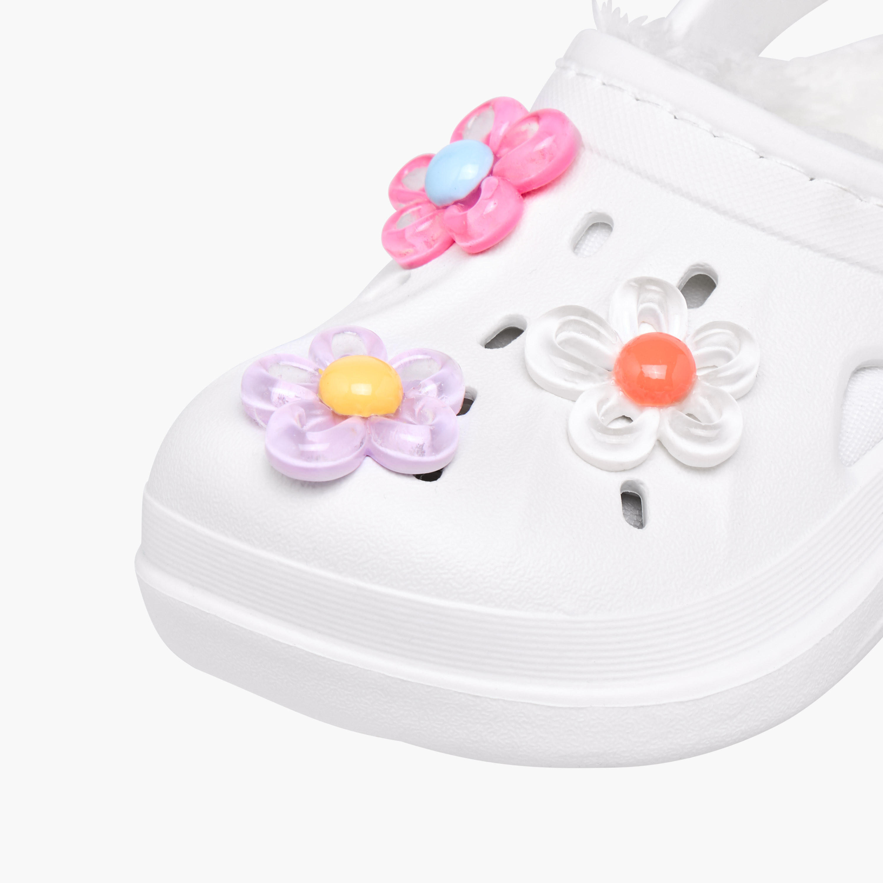 صندل كلوج بحزام خلفي وزينة زهرية من أكوا-girls-shoes-sandals-image-4