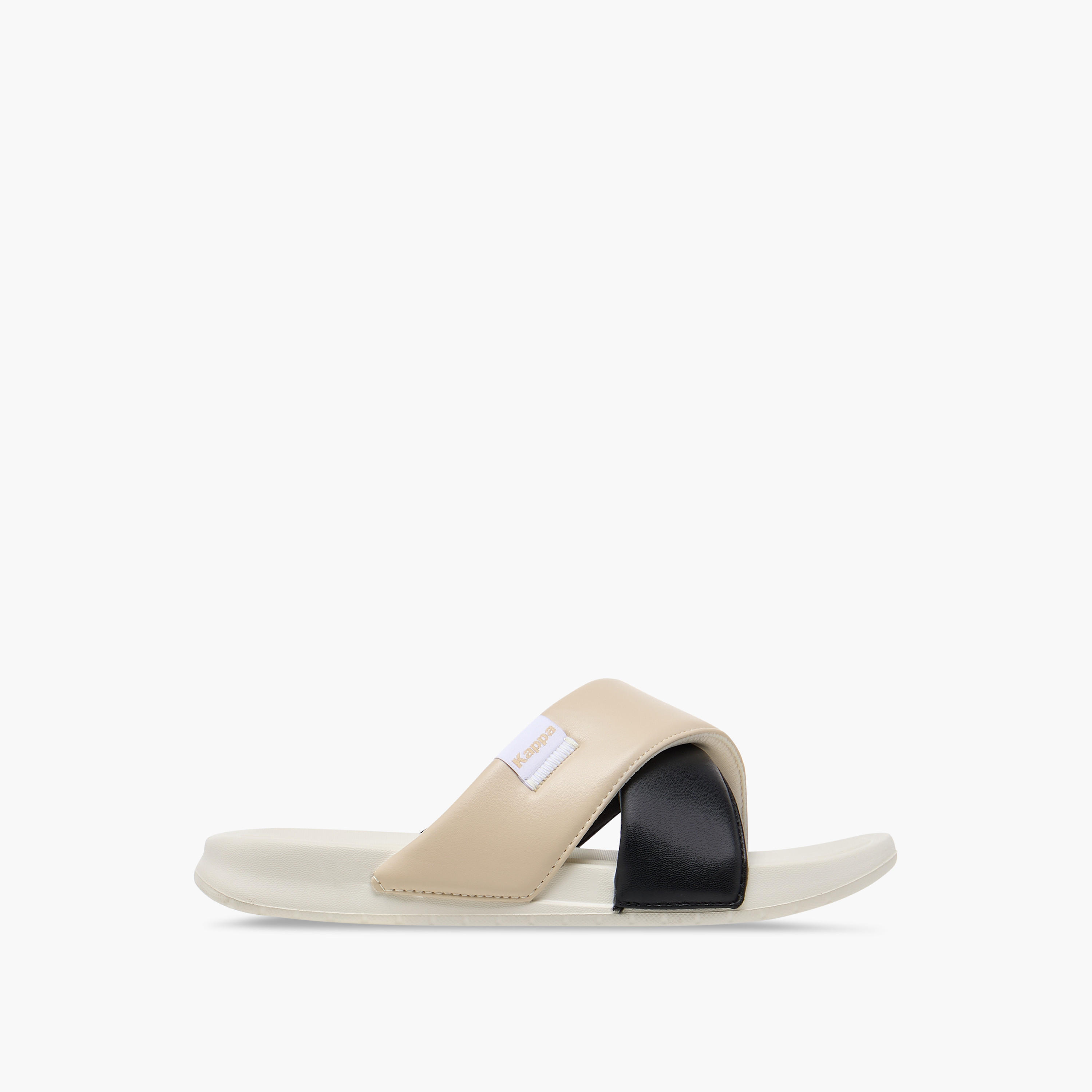 Kappa Women's Colourblock Criss Cross Slip-On Sandals-women-shoes-flipflopsandslides-image-2