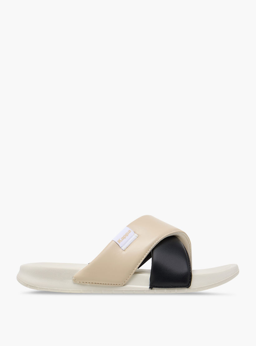 Kappa Women's Colourblock Criss Cross Slip-On Sandals-women-shoes-flipflopsandslides-image-2