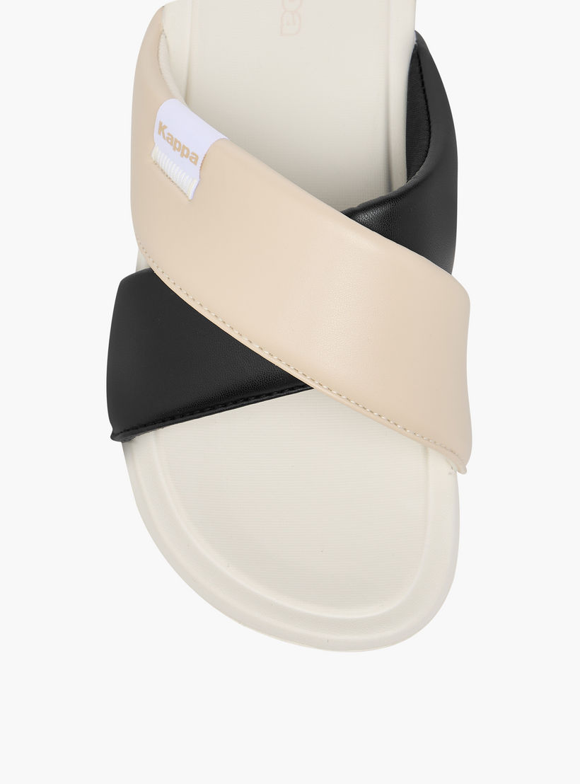 Kappa Women's Colourblock Criss Cross Slip-On Sandals-women-shoes-flipflopsandslides-image-3