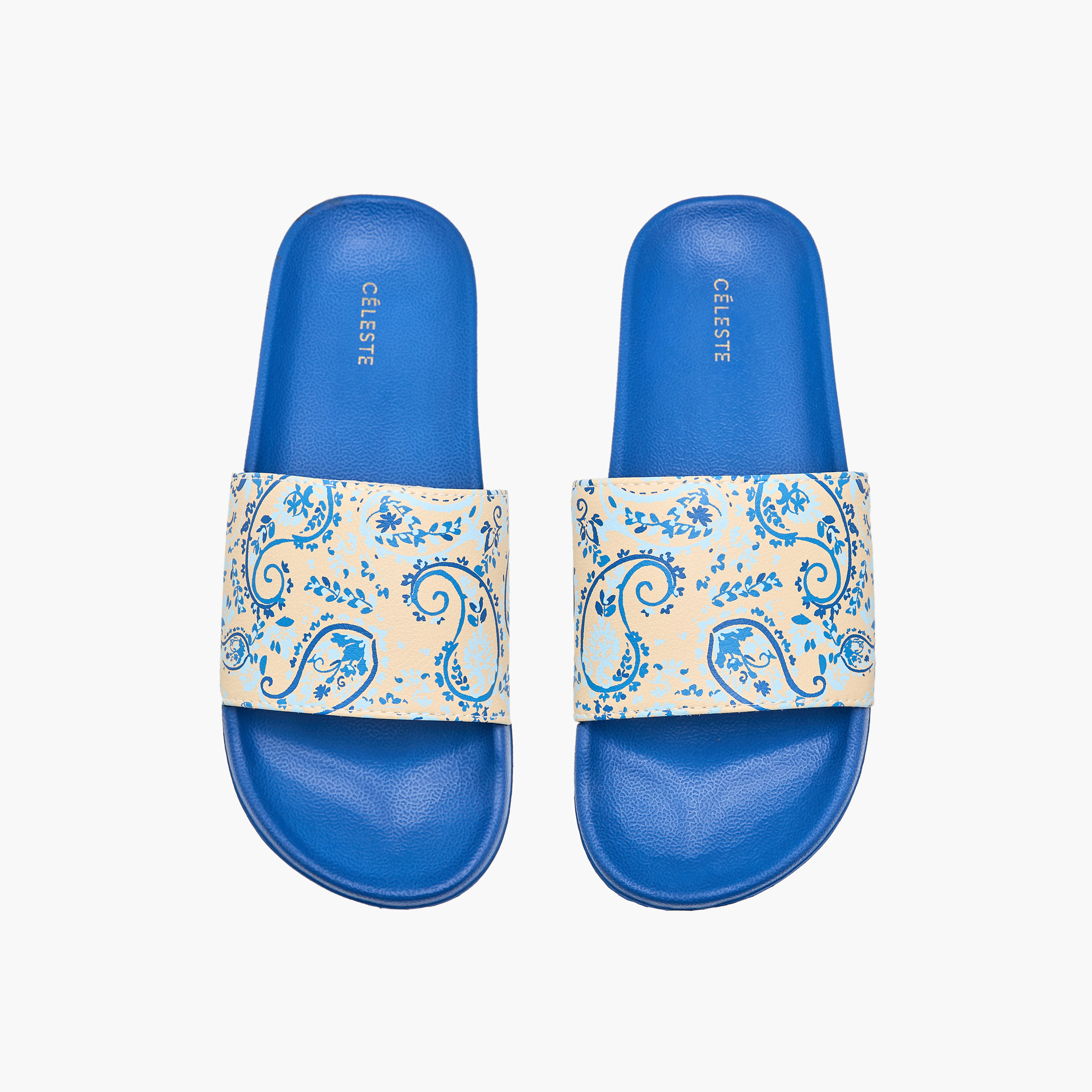 Celeste Women Paisley Print Slides-women-shoes-flipflopsandslides-image-1