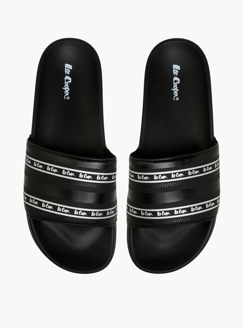 Lee Cooper Men Logo Print Slides-men-shoes-flipflopsandslides-image-1