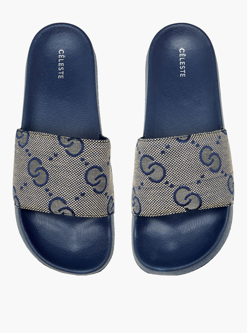 Celeste Women Monogram Embroidered Slides-women-shoes-flipflopsandslides-image-1