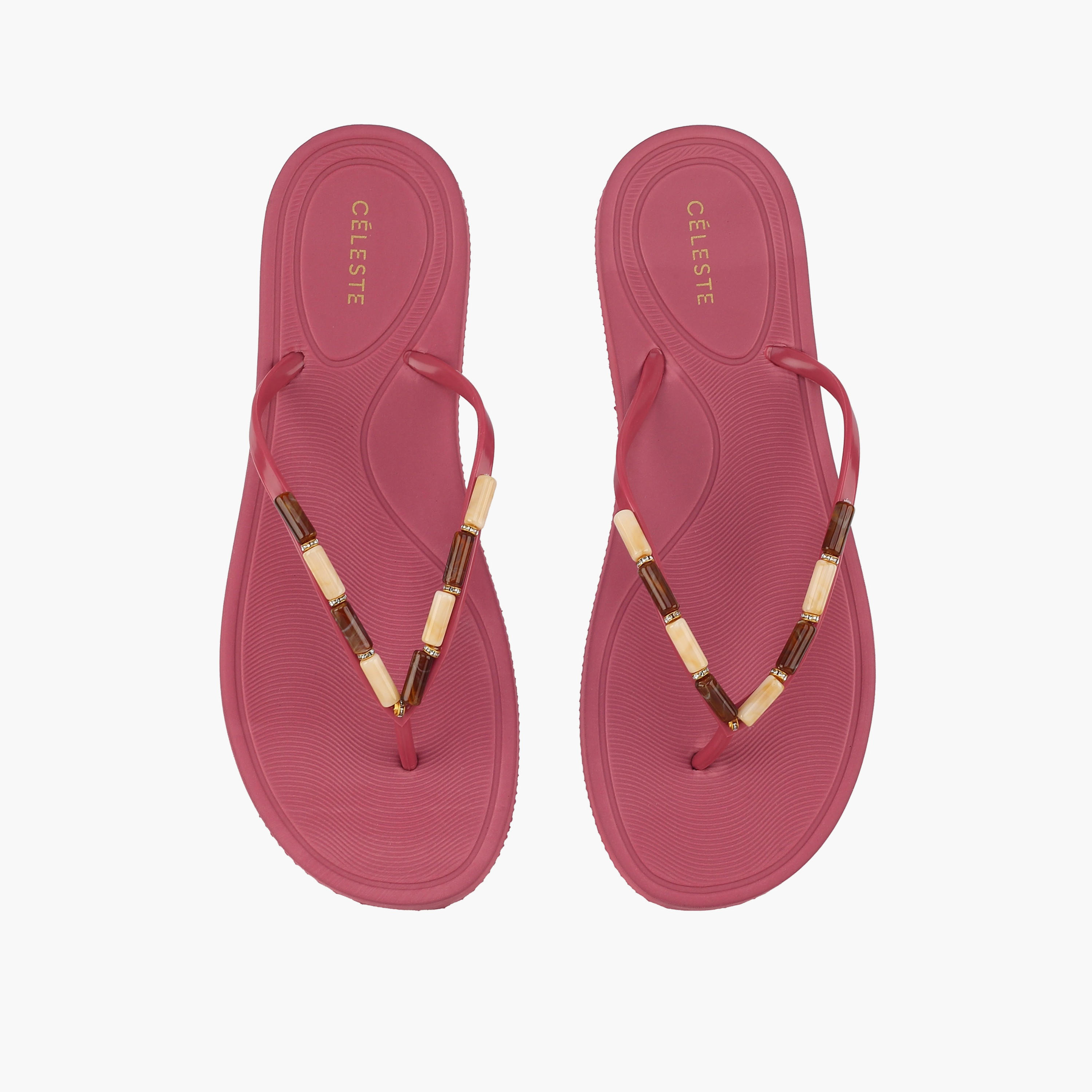 شبشب نسائي مزين بالخرز من سيليست-women-shoes-flipflopsandslides-image-1