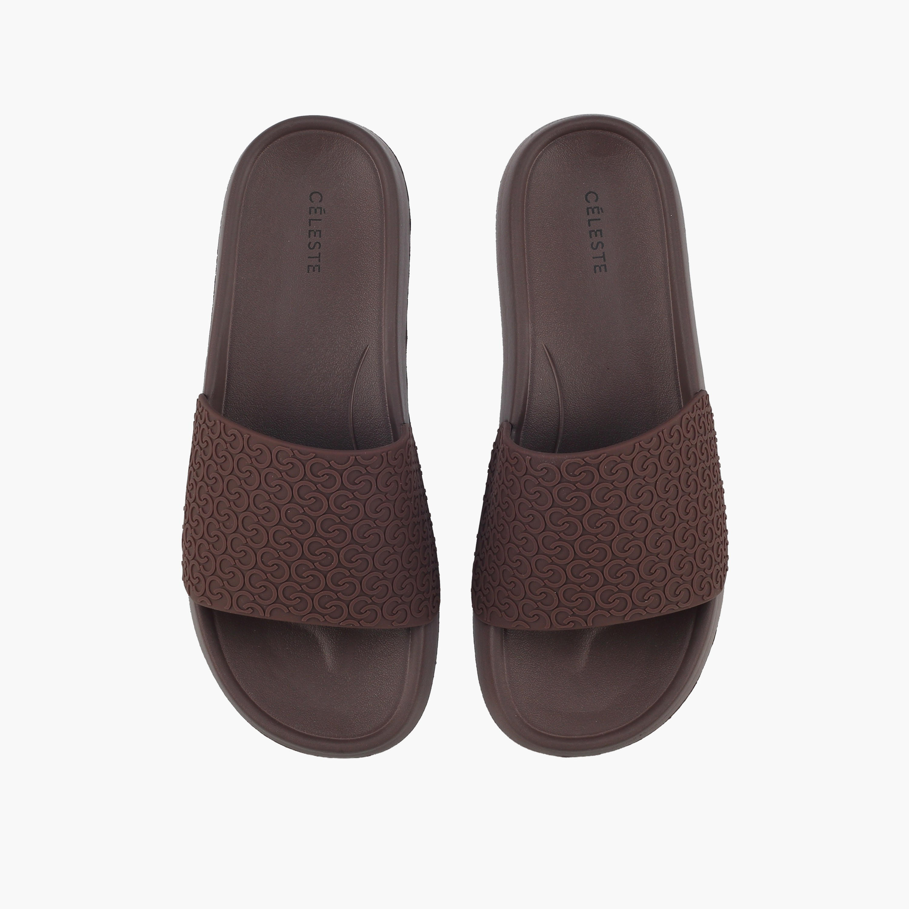 Celeste Women Monogram Textured Slides-women-shoes-flipflopsandslides-image-1