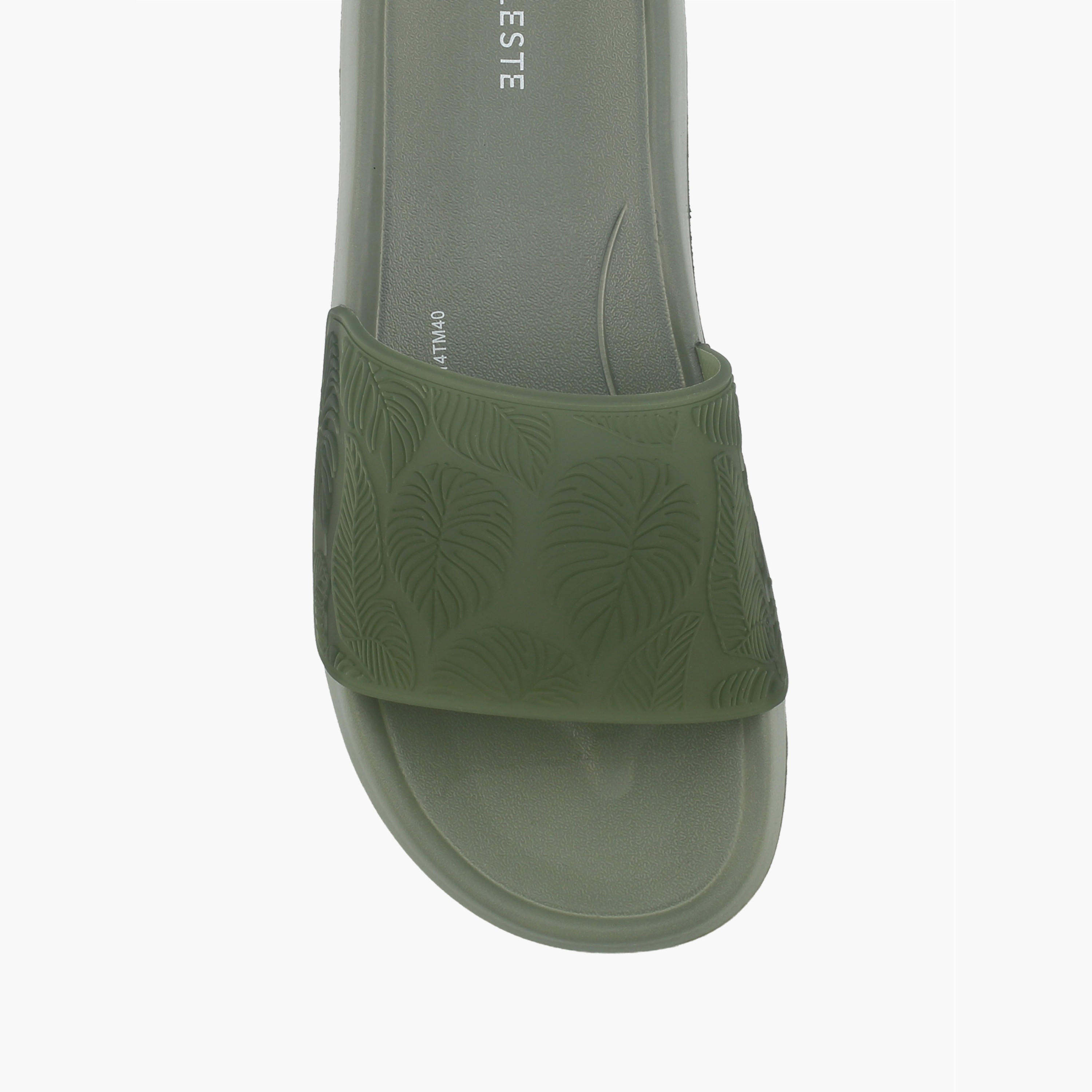 Celeste Women Leaf Textured Slides-women-shoes-flipflopsandslides-image-3