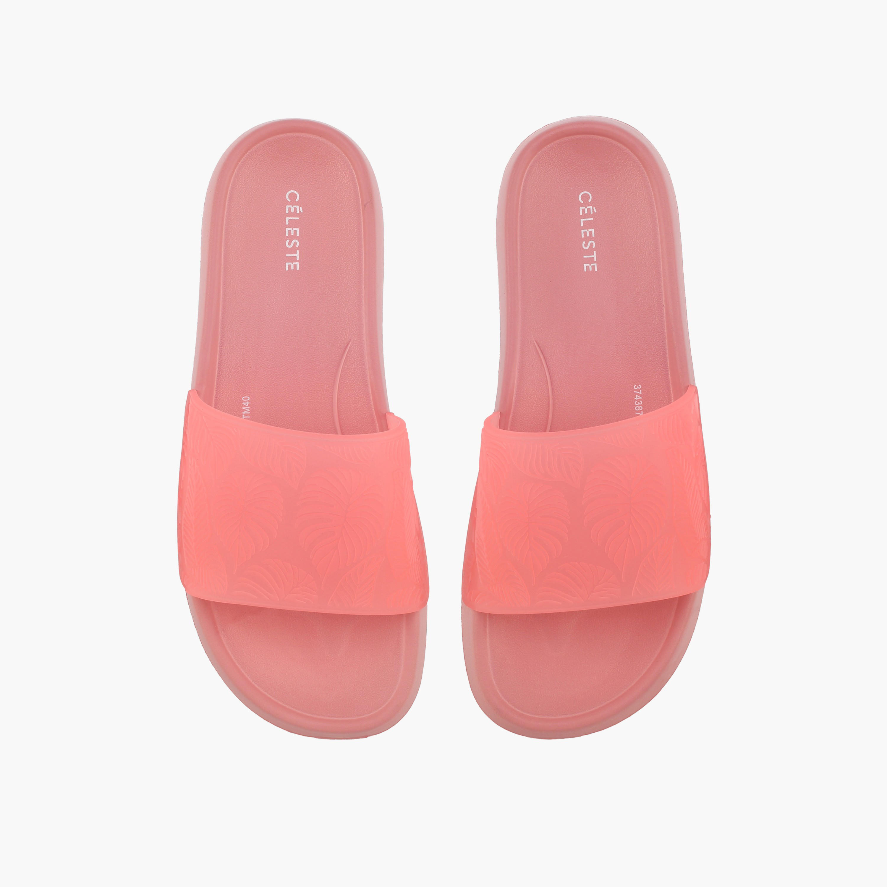 Celeste Women Leaf Textured Slides-women-shoes-flipflopsandslides-image-1