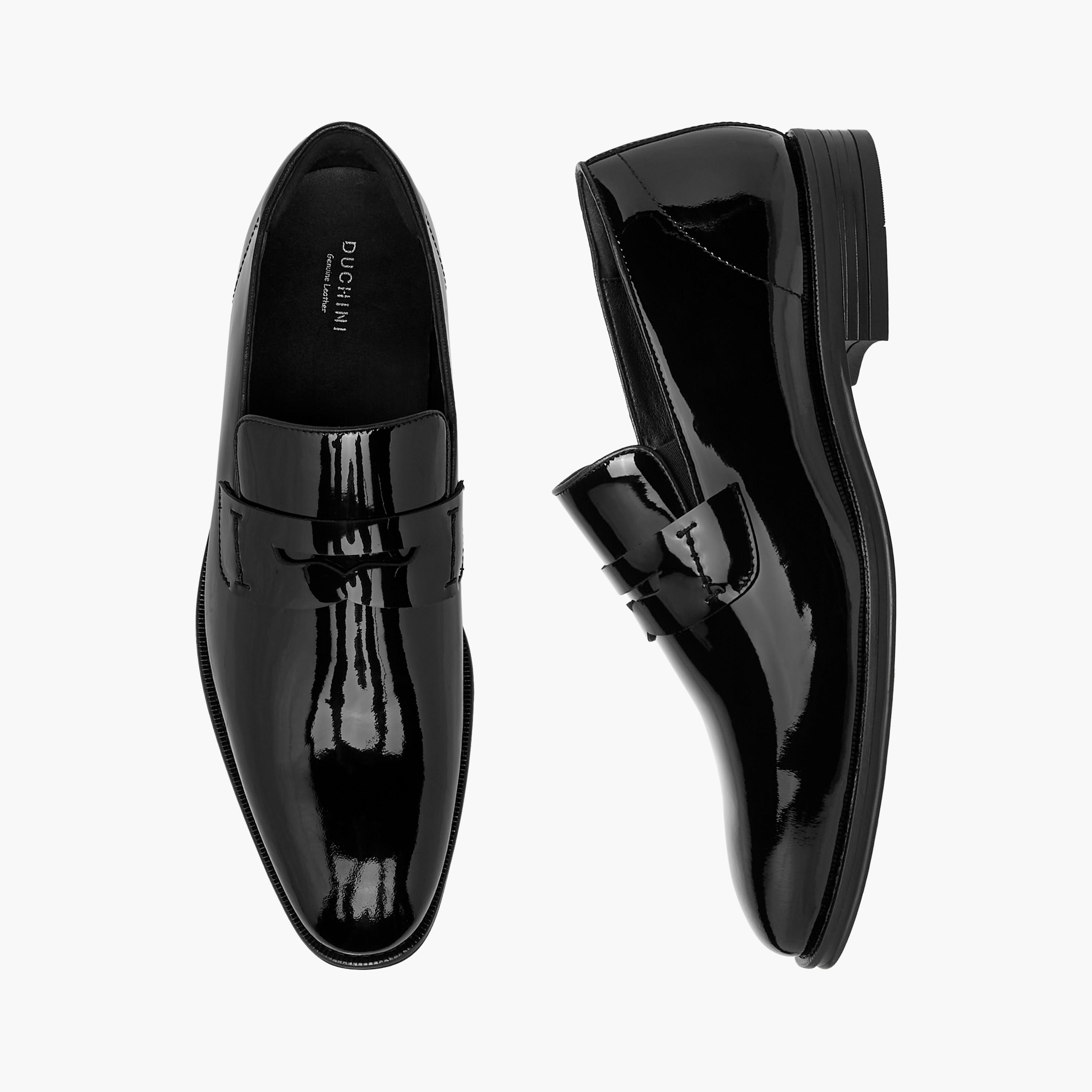Duchini Men's Leather Solid Slip-On Loafers-men-shoes-formalshoes-image-1