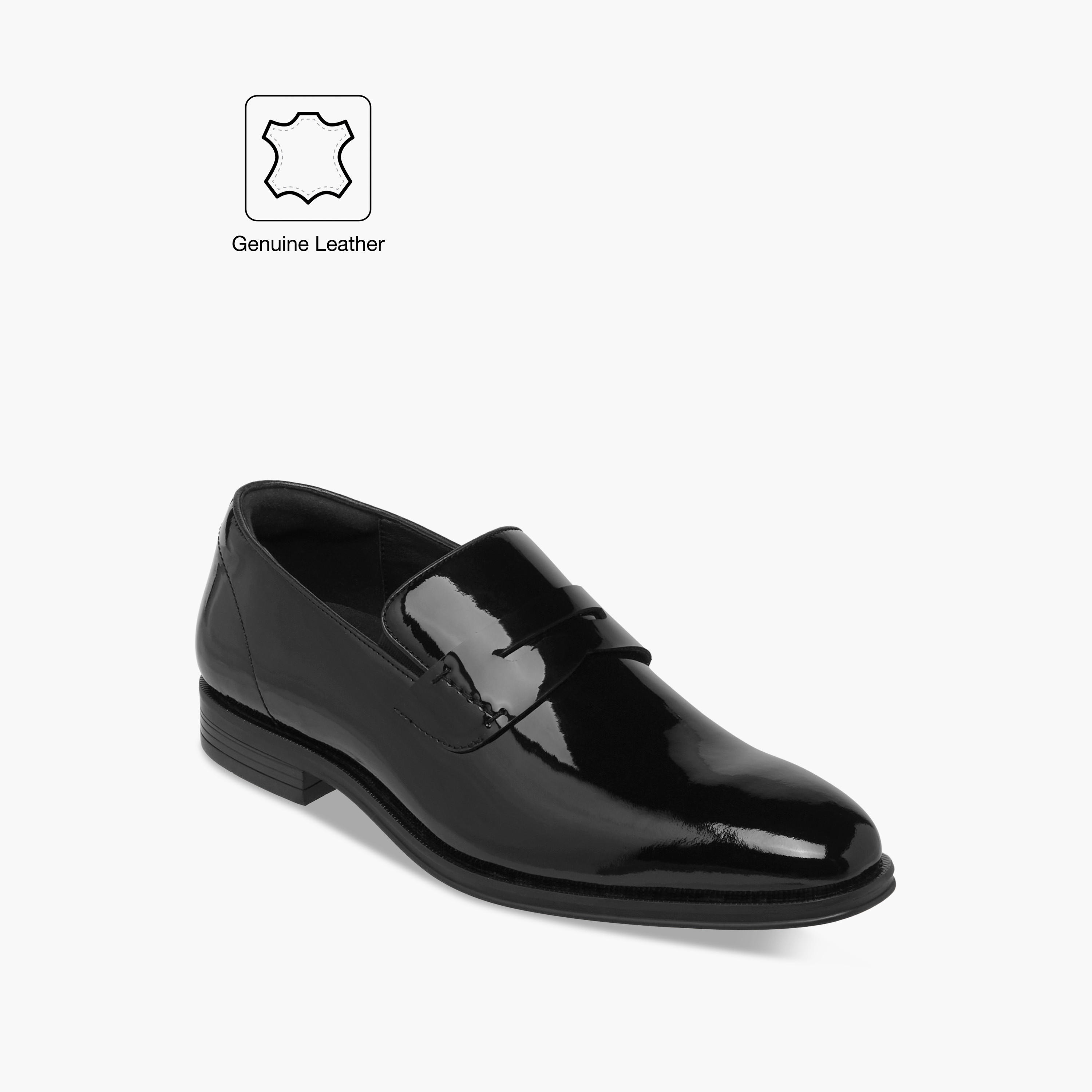 Duchini Men's Leather Solid Slip-On Loafers-men-shoes-formalshoes-image-2
