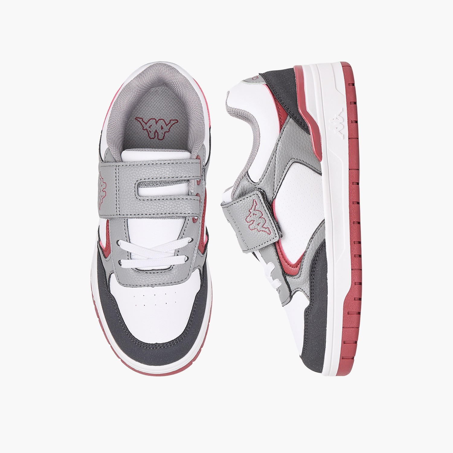 Kappa Boys Colourblock Hook & Loop Sports Shoes-boys-shoes-sneakers-image-1