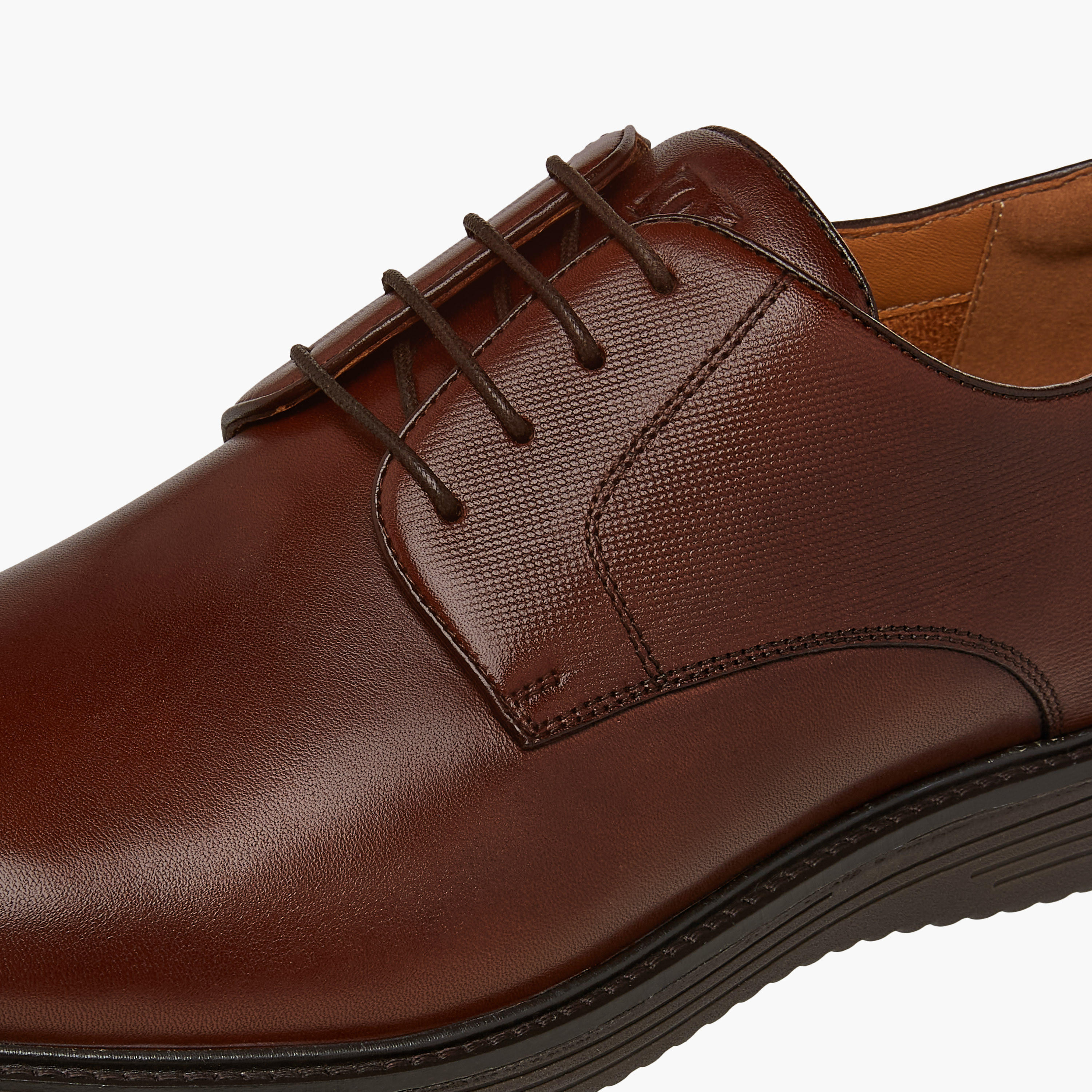 Duchini Men Genuine Leather Lace-Up Derby Shoes-men-shoes-formalshoes-image-4