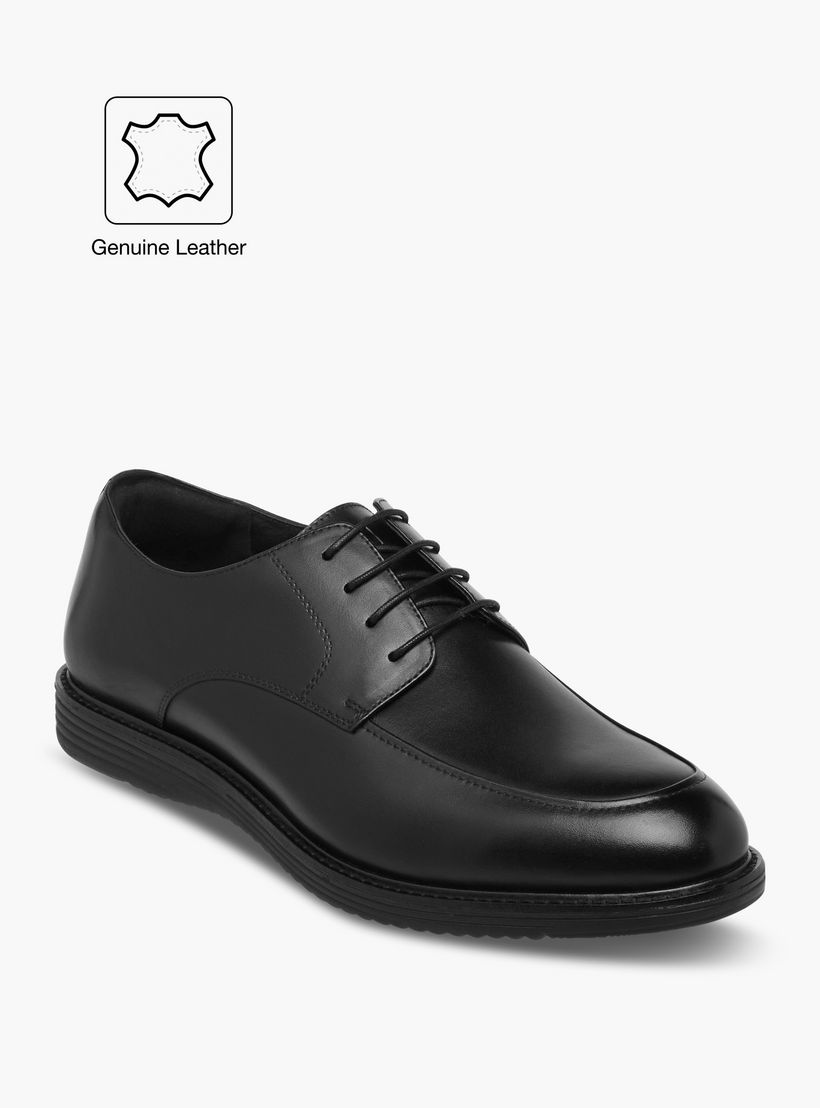 Duchini Men's Leather Solid Lace-Up Derby Shoes-men-shoes-formalshoes-image-2