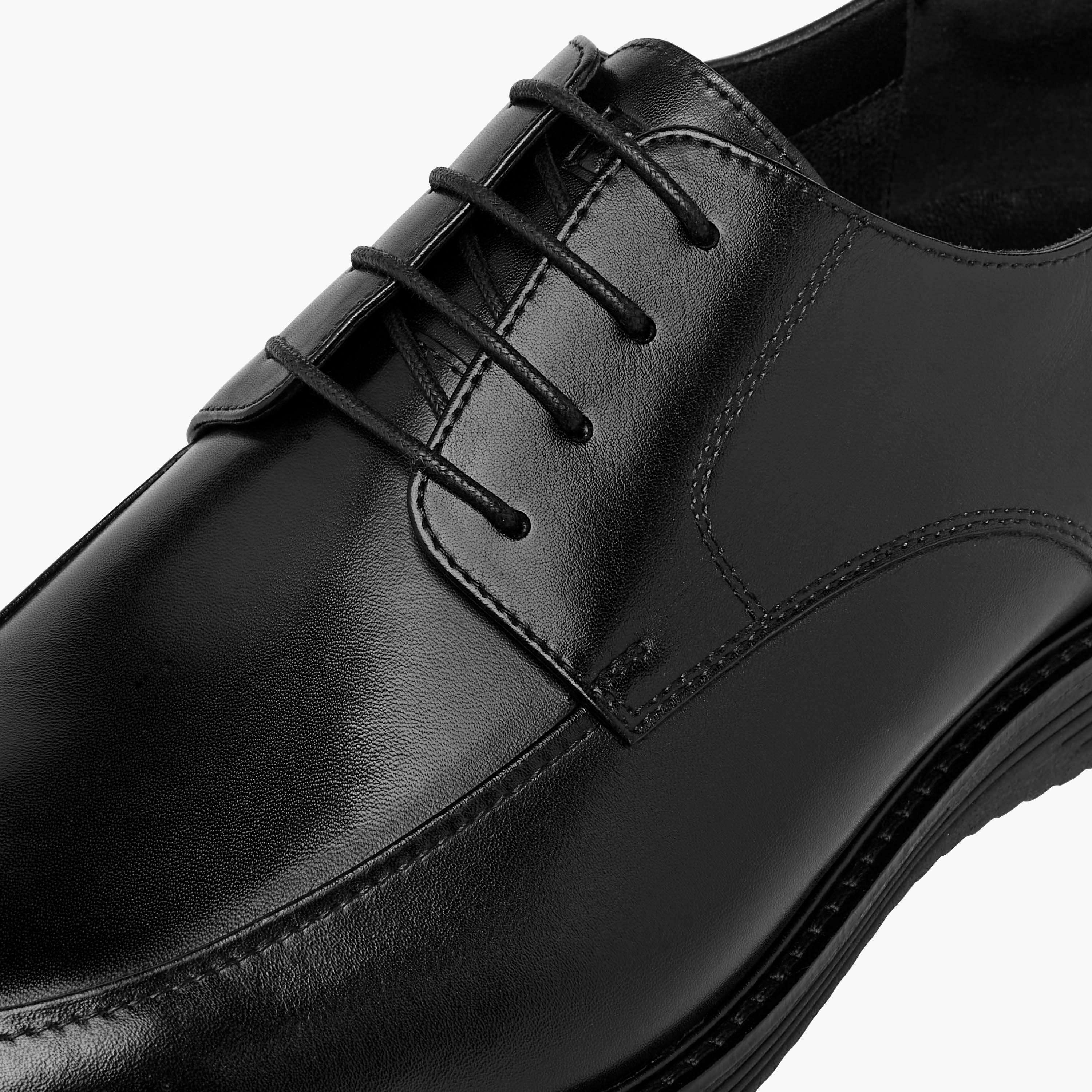 Duchini Men's Leather Solid Lace-Up Derby Shoes-men-shoes-formalshoes-image-4