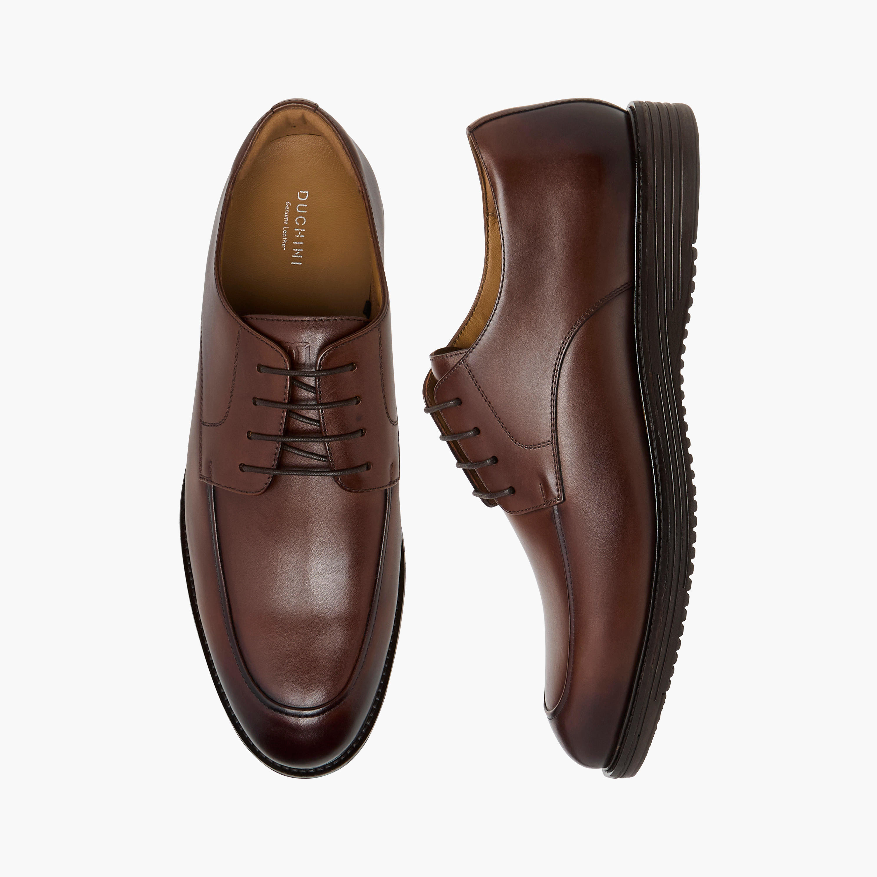 حذاء ديربي جلد سادة برباط للرجال من دوتشيني-men-shoes-formalshoes-image-1