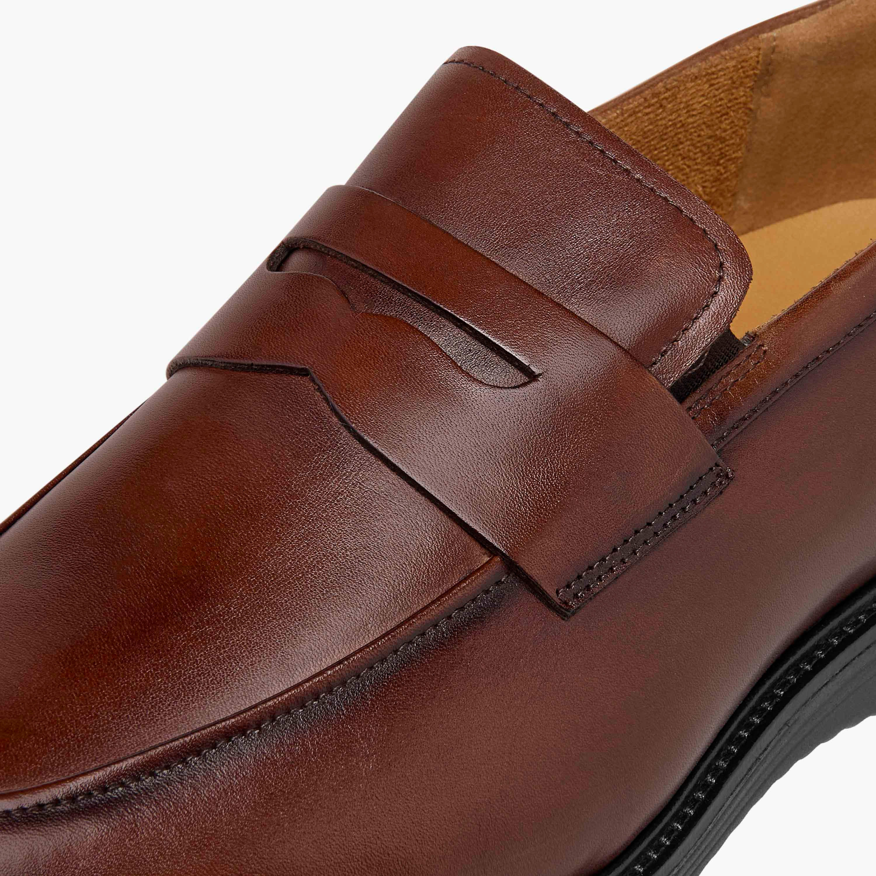 Duchini Men's Leather Cutout Accent Loafers-men-shoes-formalshoes-image-4