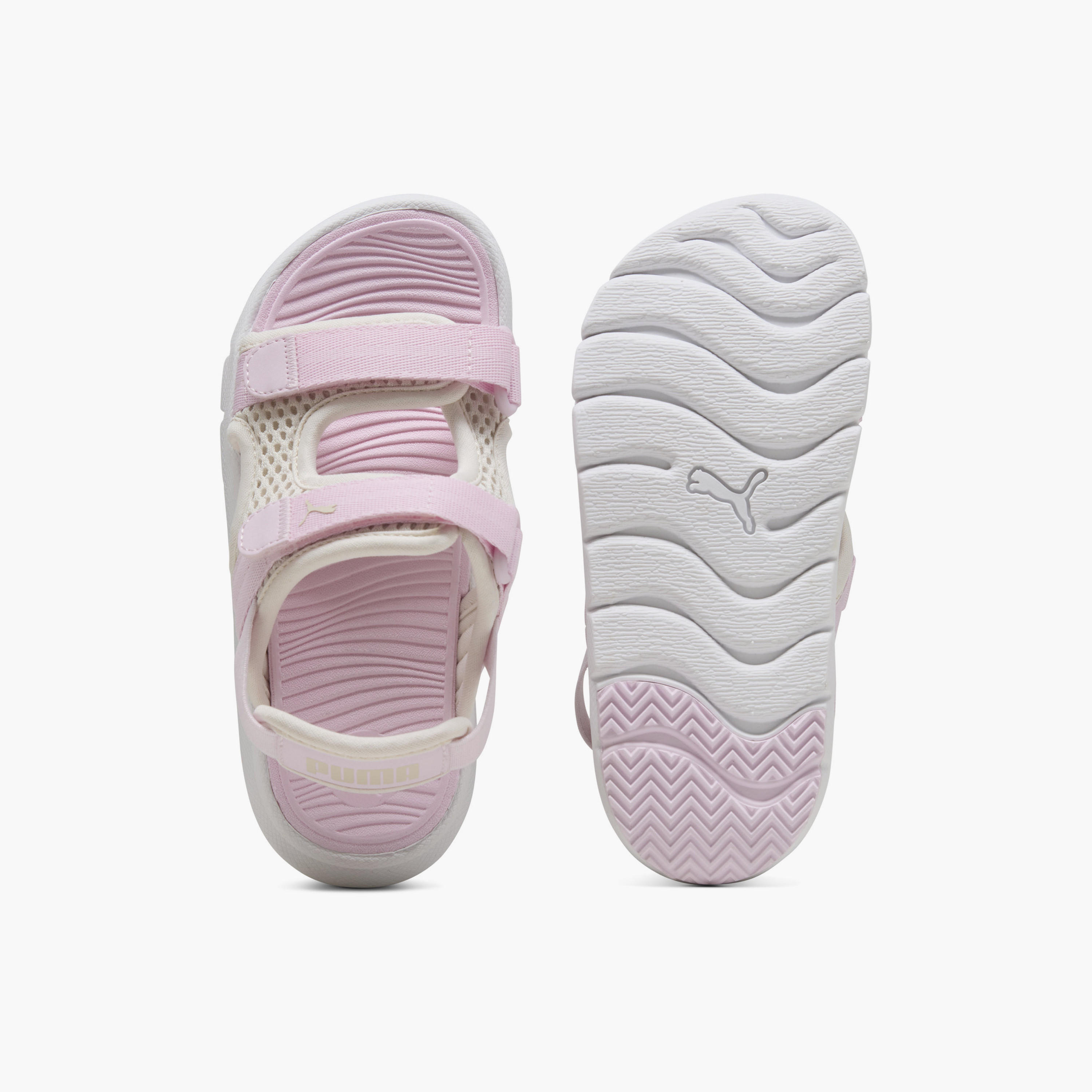 Puma Girls Evolve Logo Print Strap Sandals-sports-girls-shoes-image-3