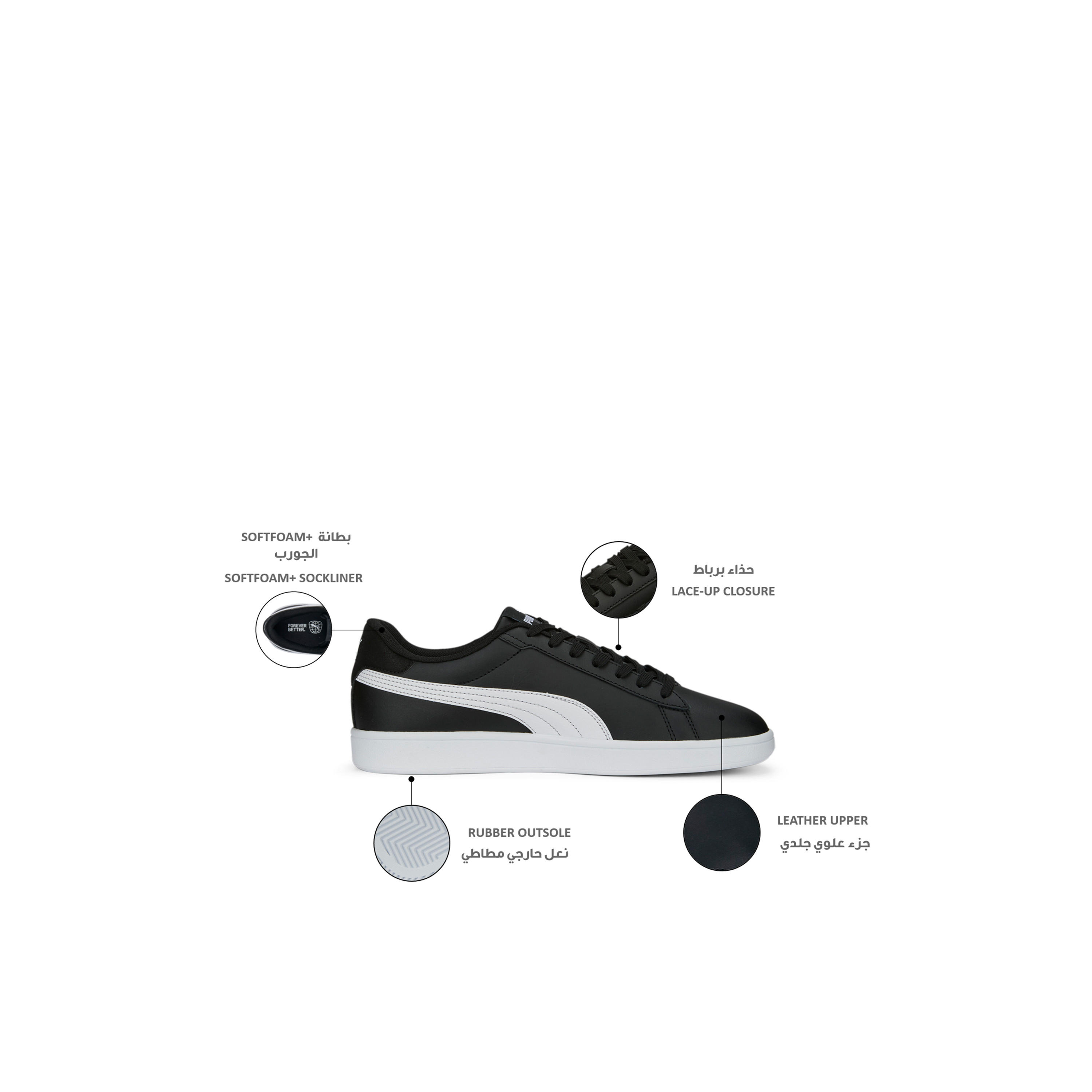 Puma Men Smash 3.0 L Lace-Up Ankle Sneakers-men-shoes-sneakers-image-2