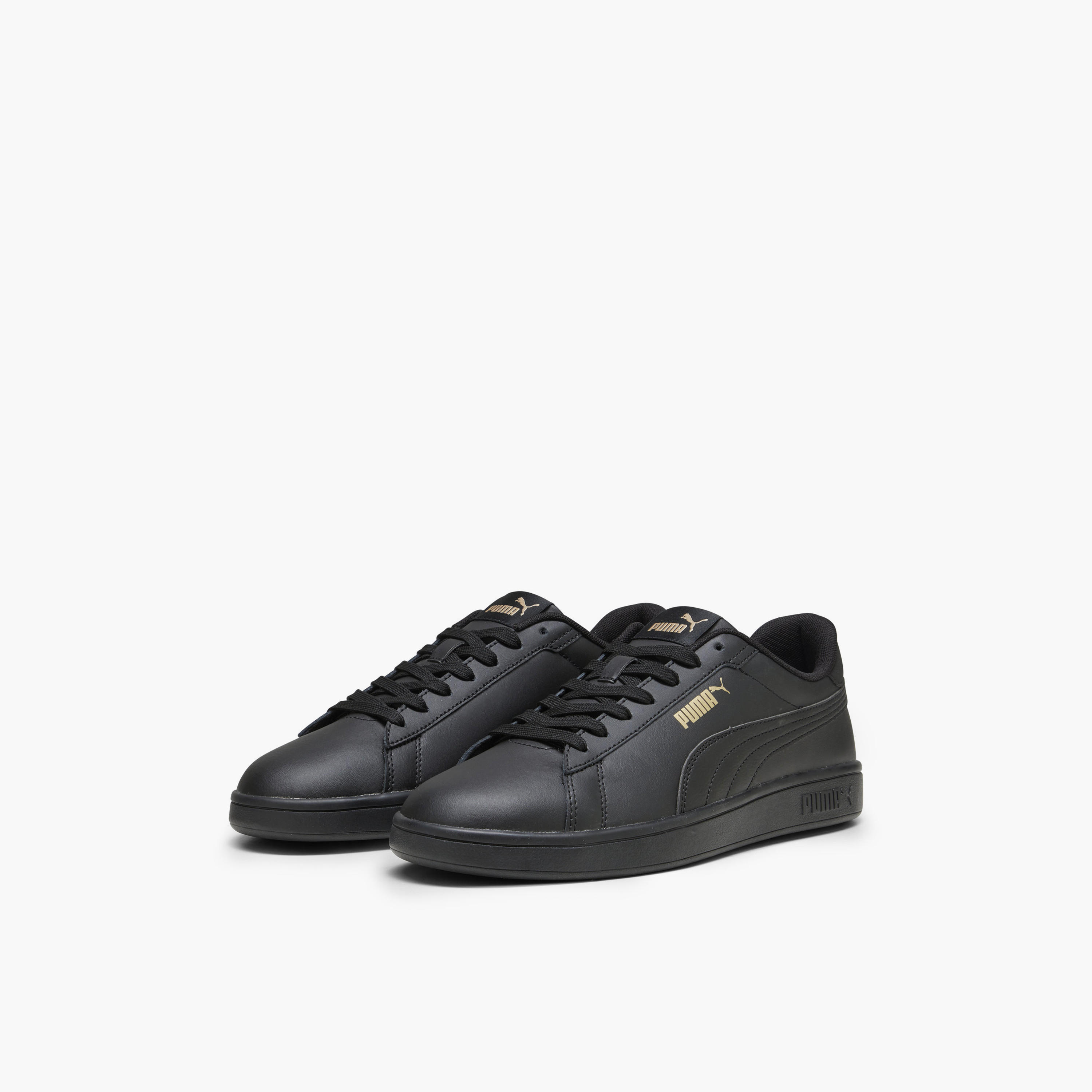 Puma Men Smash 3.0 L Lace-Up Leather Low Ankle Sneakers-sports-men-shoes-image-1