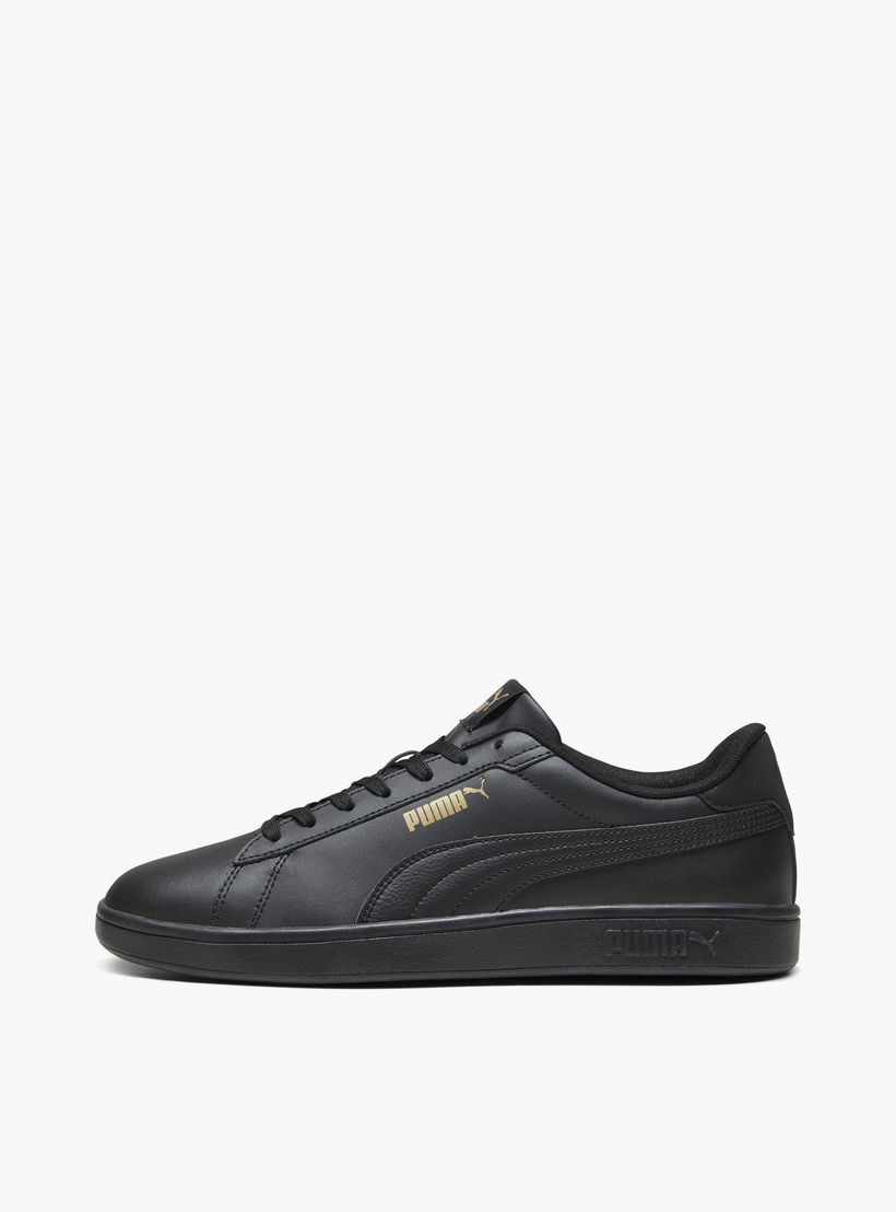 Puma Men Smash 3.0 L Lace-Up Leather Low Ankle Sneakers-sports-men-shoes-image-3