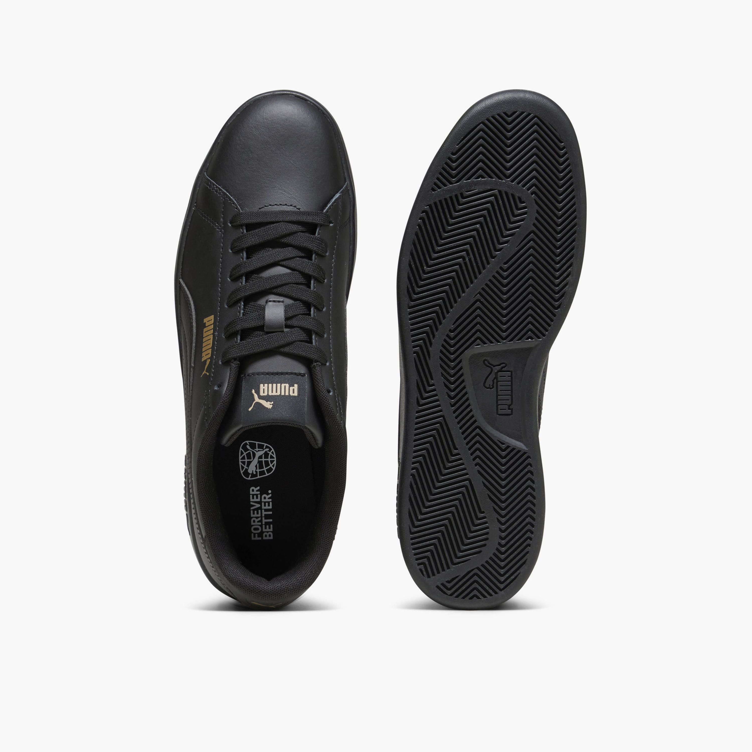 Puma Men Smash 3.0 L Lace-Up Leather Low Ankle Sneakers-sports-men-shoes-image-4