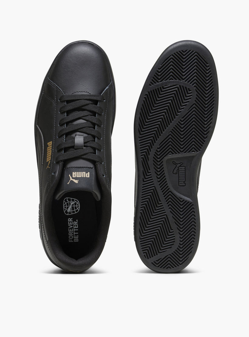Puma Men Smash 3.0 L Lace-Up Leather Low Ankle Sneakers-sports-men-shoes-image-4