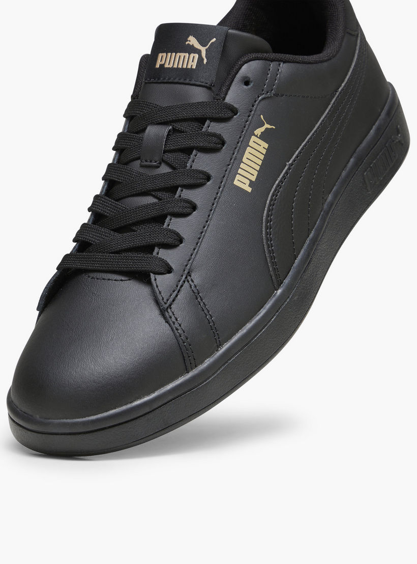 Puma Men Smash 3.0 L Lace-Up Leather Low Ankle Sneakers-sports-men-shoes-image-5