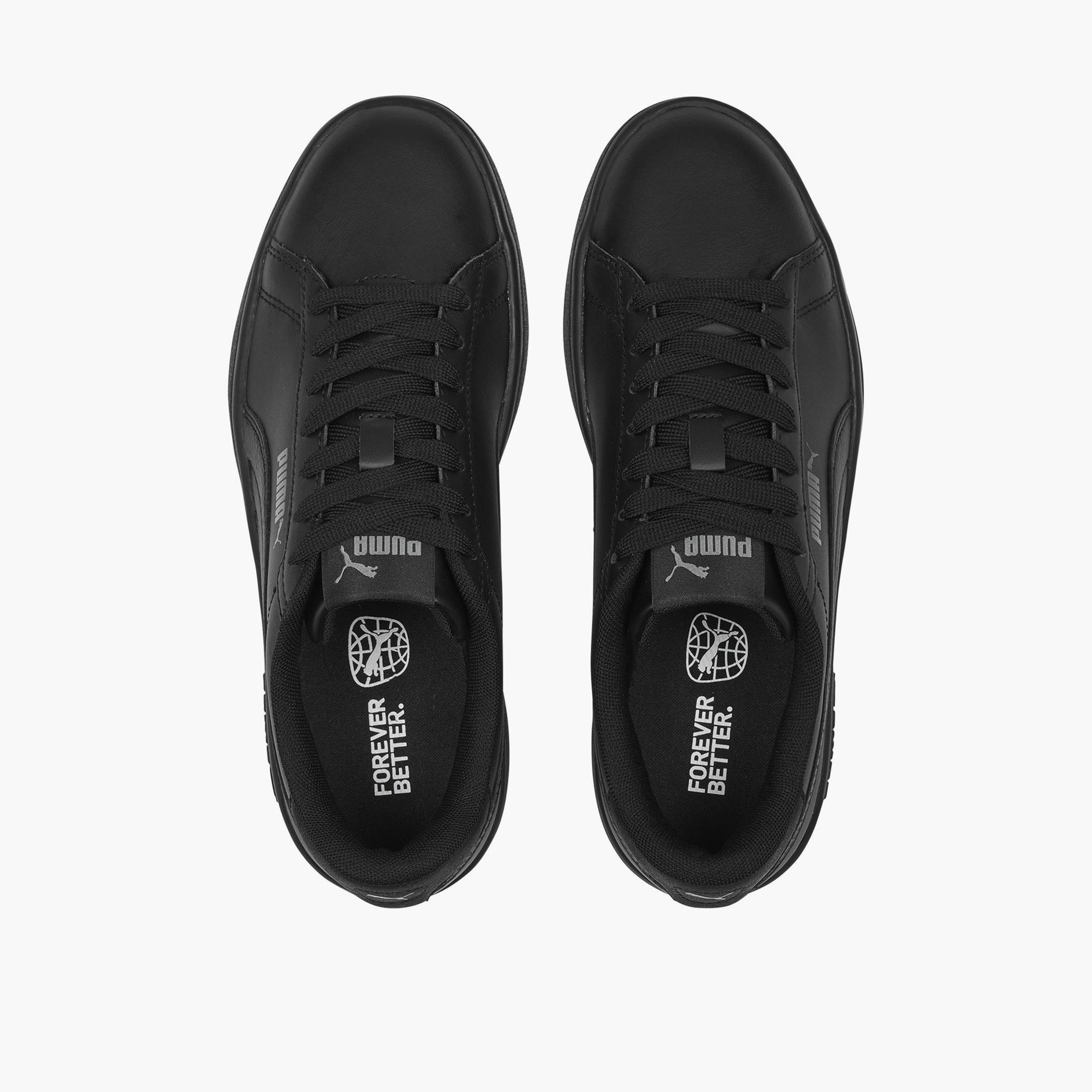 Puma Kids Smash 3.0 L Lace-Up School Shoes-girls-shoes-sneakers-image-3