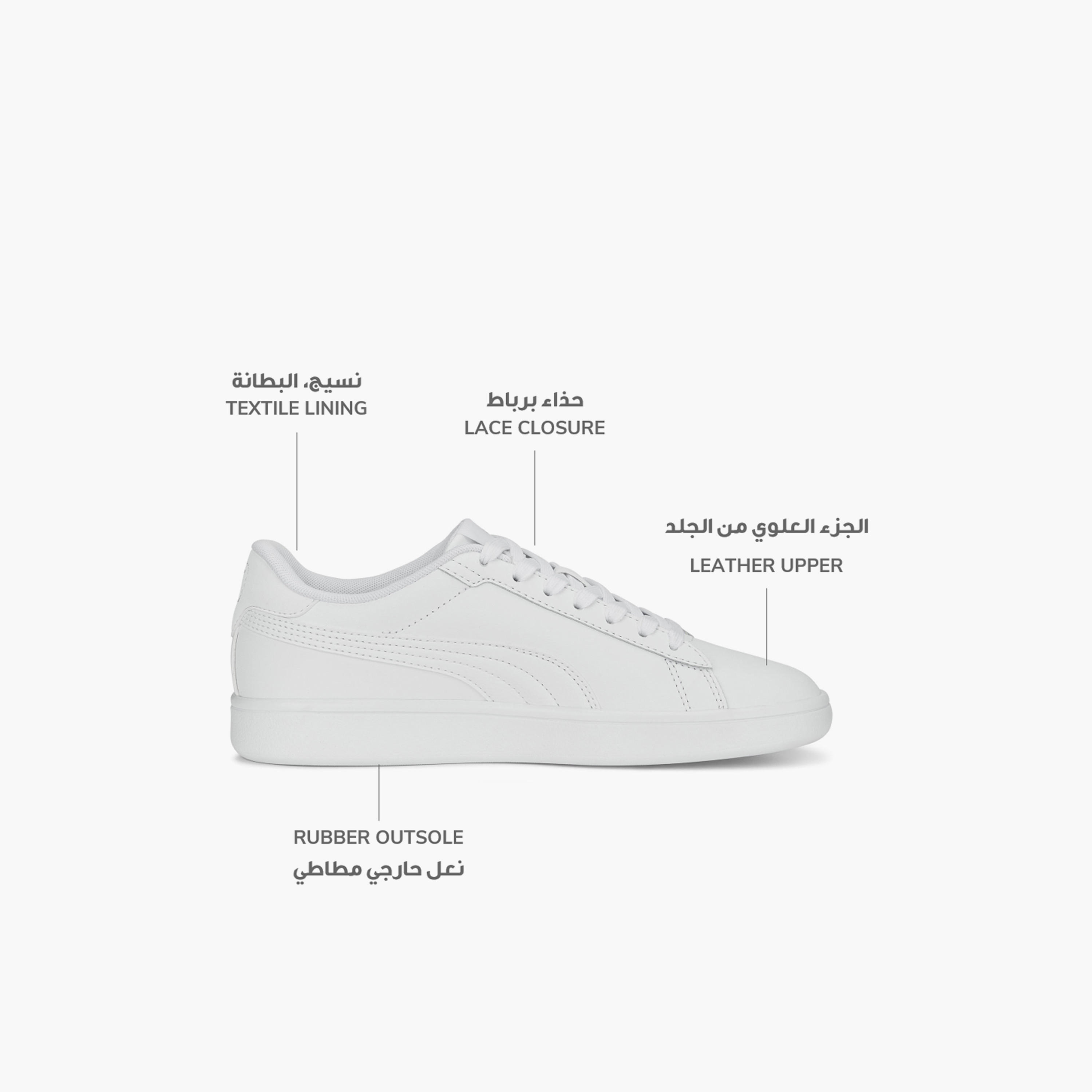 Puma Kids Smash 3.0 L Lace-Up School Shoes-girls-shoes-sneakers-image-2