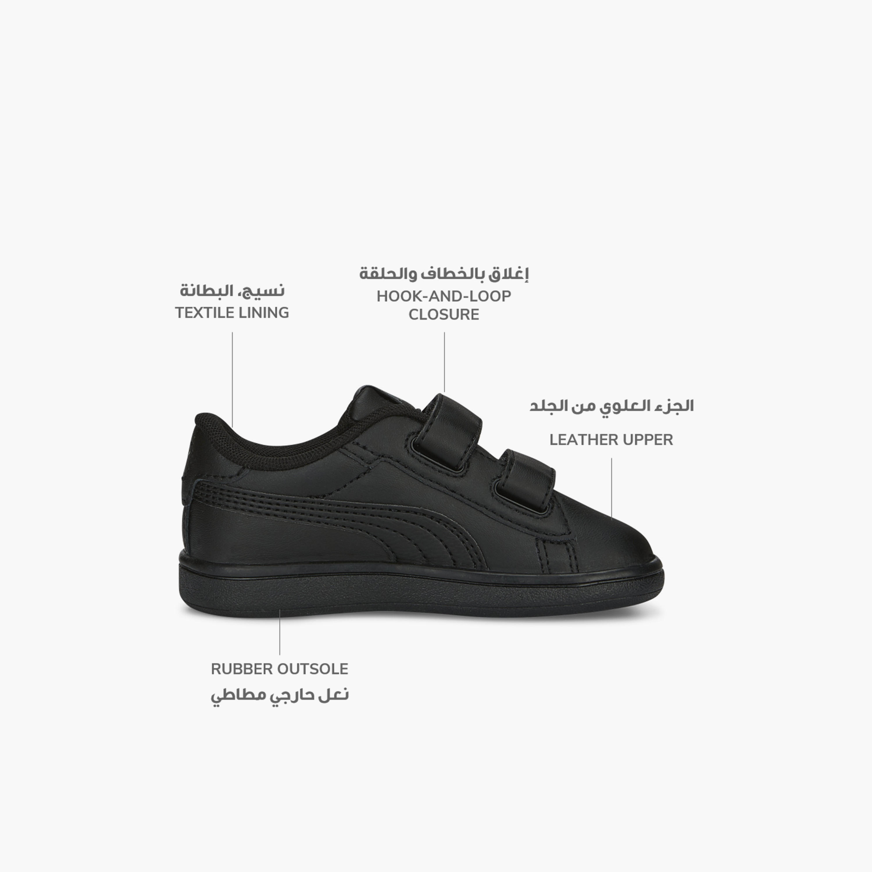 حذاء سنيكرز بشريط إغلاق لاصق سماش 3.0 إل في للأطفال من بوما-baby-girls-shoes-closedshoes-image-2