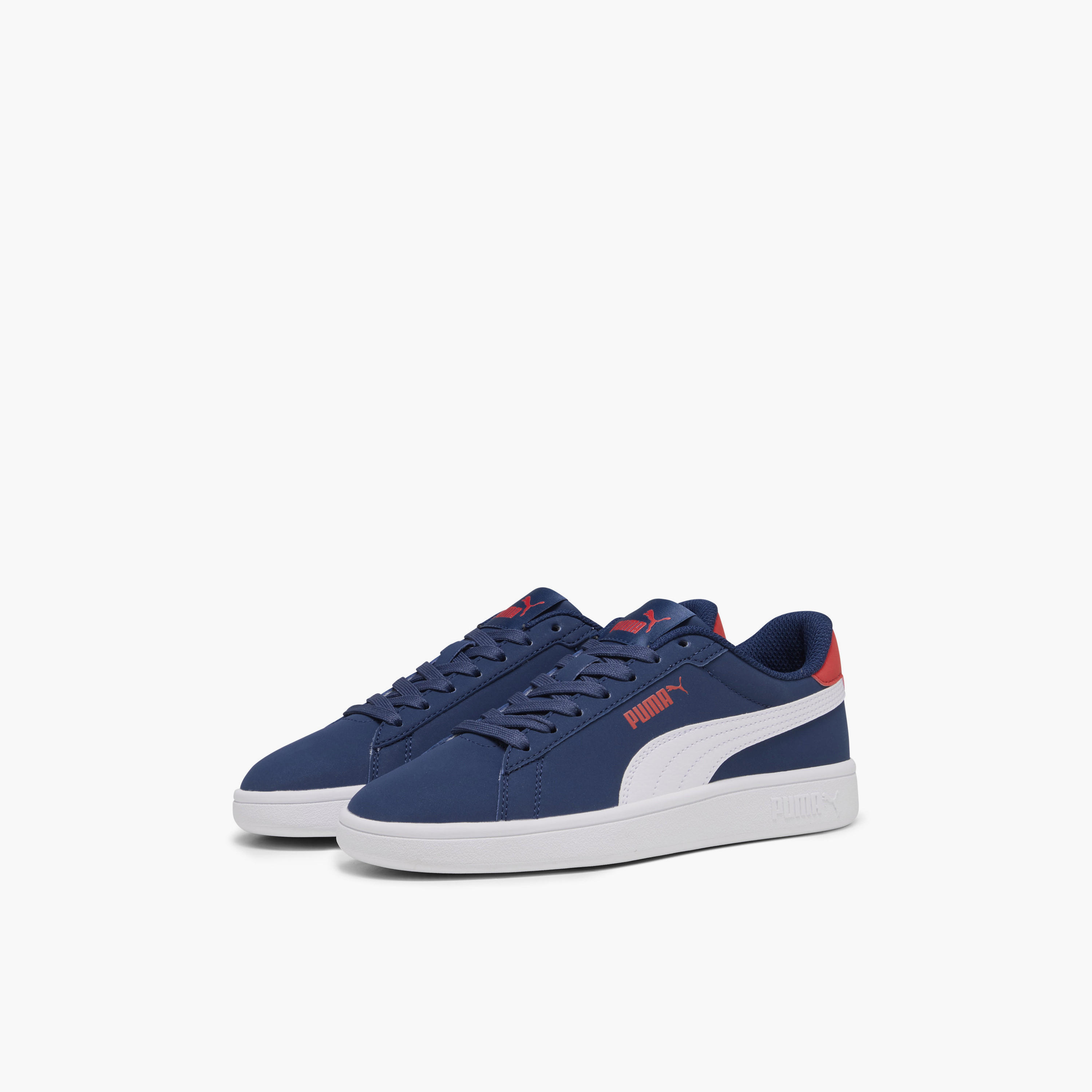 Puma Boys Smash 3.0 Buck Lace-Up Ankle Sneakers-sports-boys-shoes-image-1